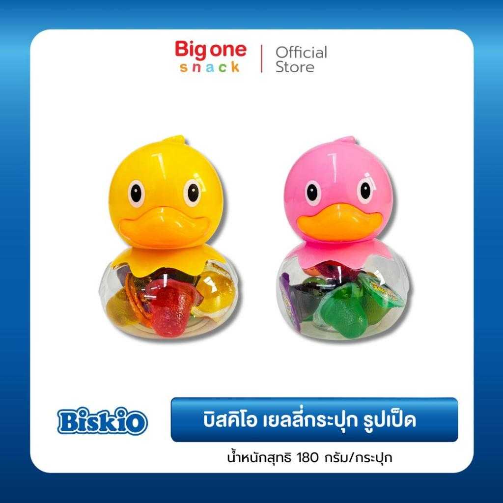 บิสคิโอ เยลลี่กระปุก รูปเป็ด 180ก.(สุ่มสี)