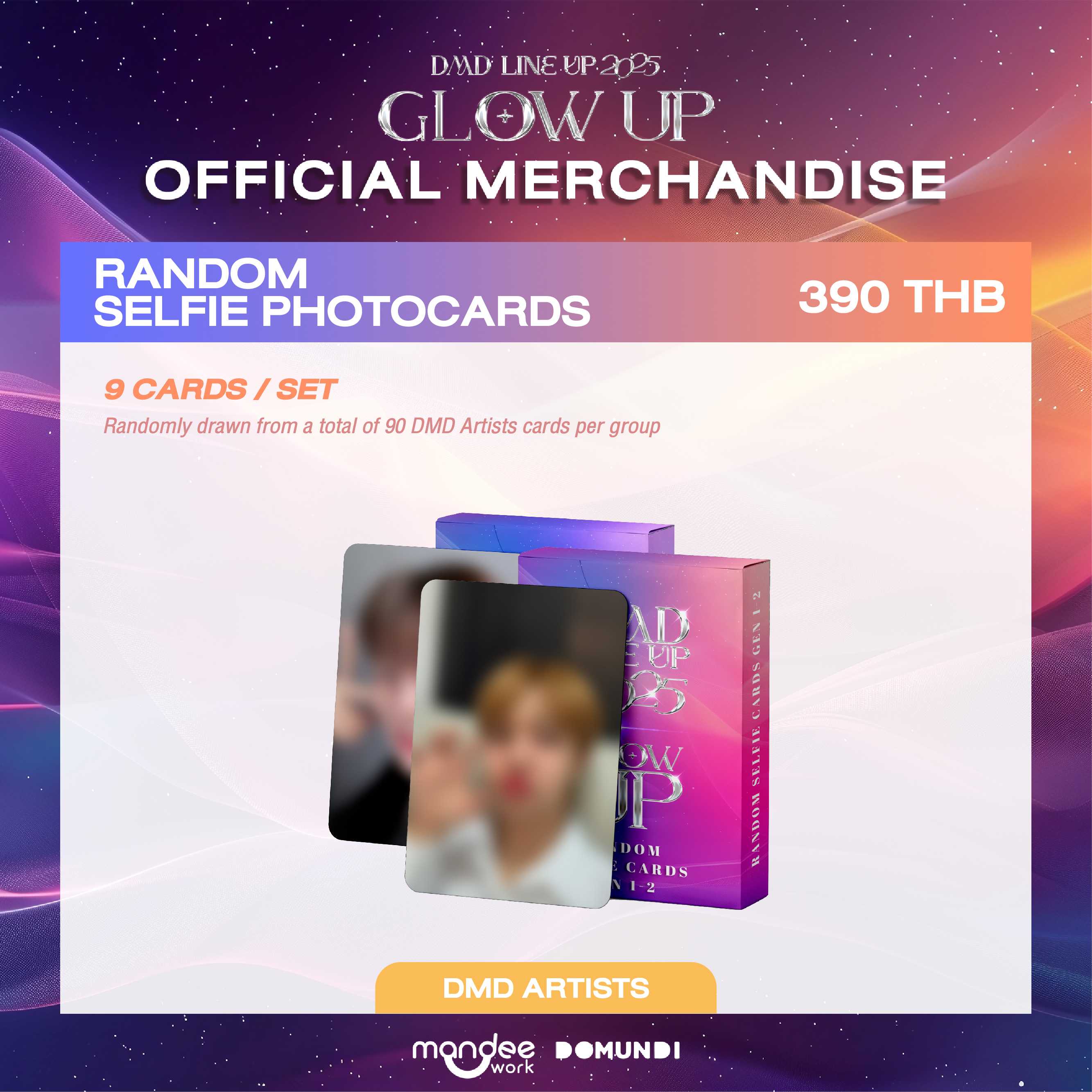 DMD GLOW UP OFFICIAL MERCHANDISE  |  Random Selfie Photocards