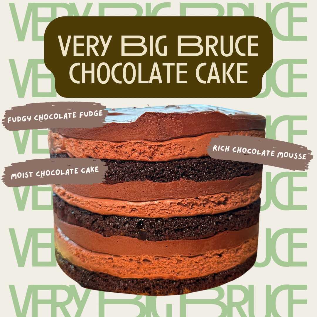 VERY BIG BRUCE Chocolate Cake 3 P เค้กช็อคโกเเลต 3 ปอนด์