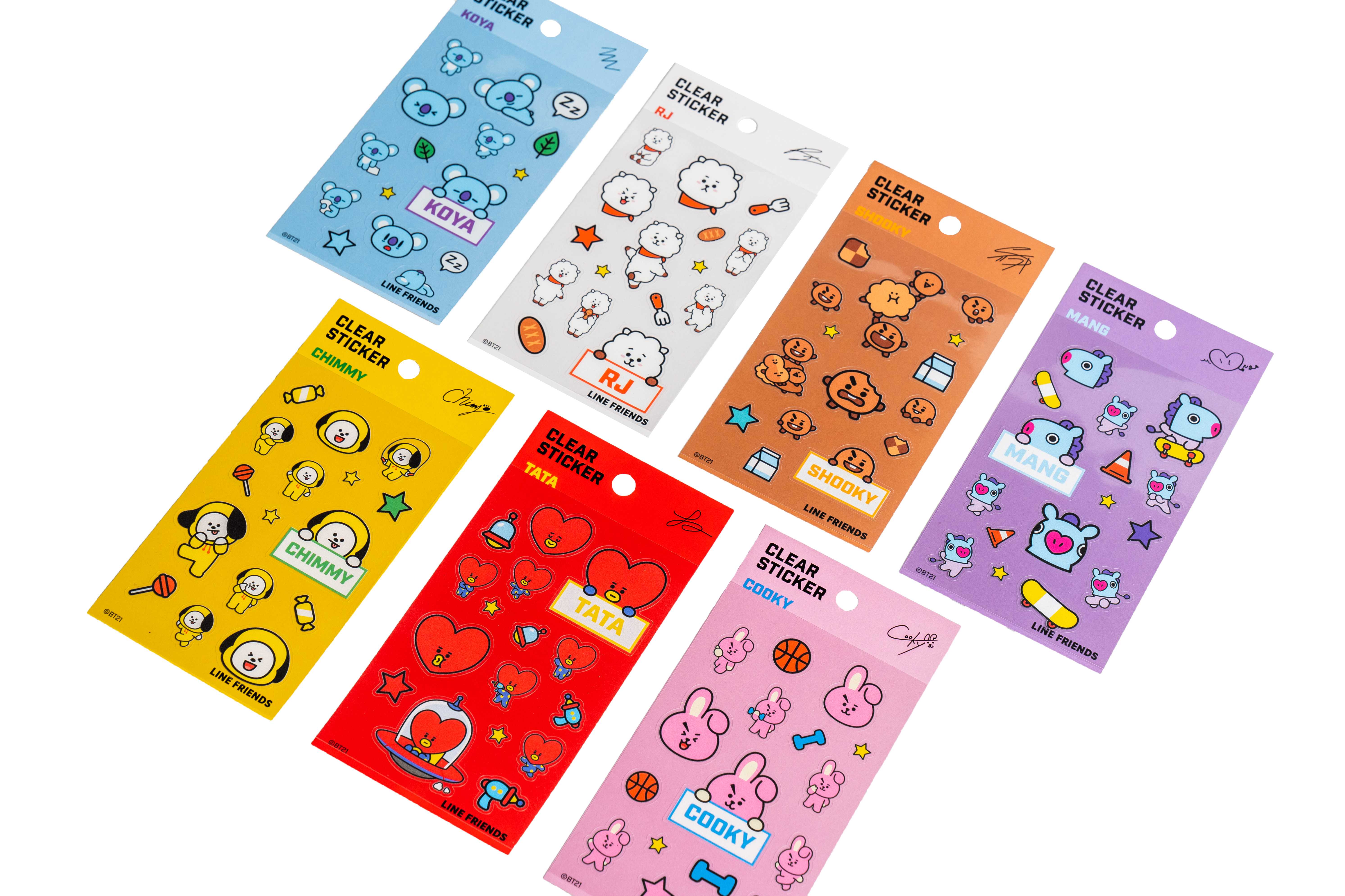 BT21 CLEAR STICKER