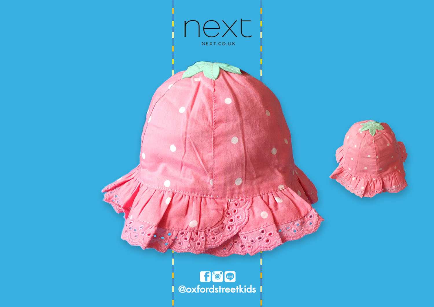 𝐒𝐀𝐋𝐄❗️ [0-3M] Girls Next Crinkle Hat หมวกระบายเด็ก
