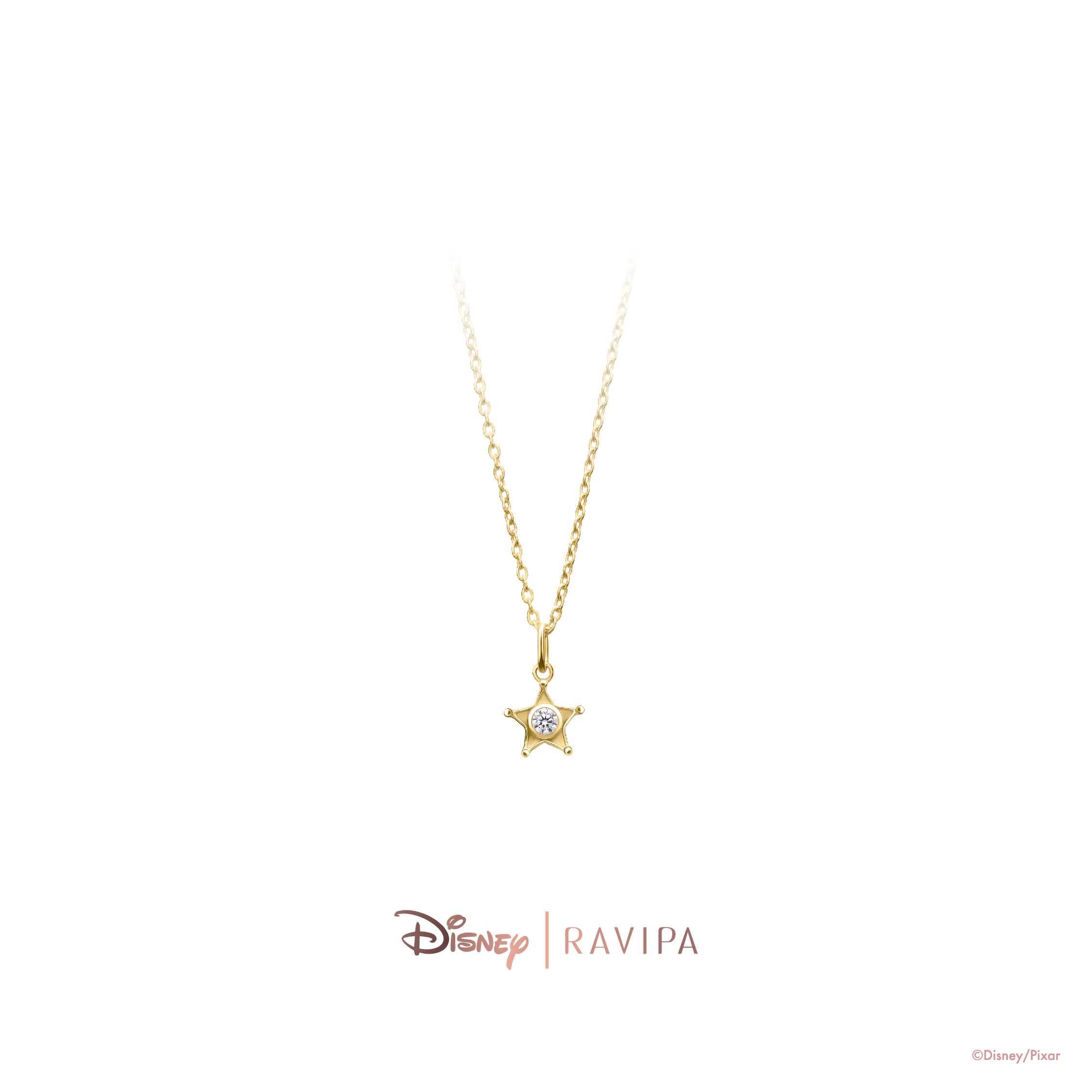 Gold Sheriff. Star. Hero. Necklace