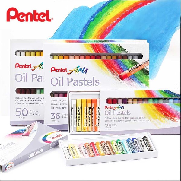 Pentel เพนเทล PHN สีชอล์ค 12 , 16 , 25 , 36 , 50 สี
