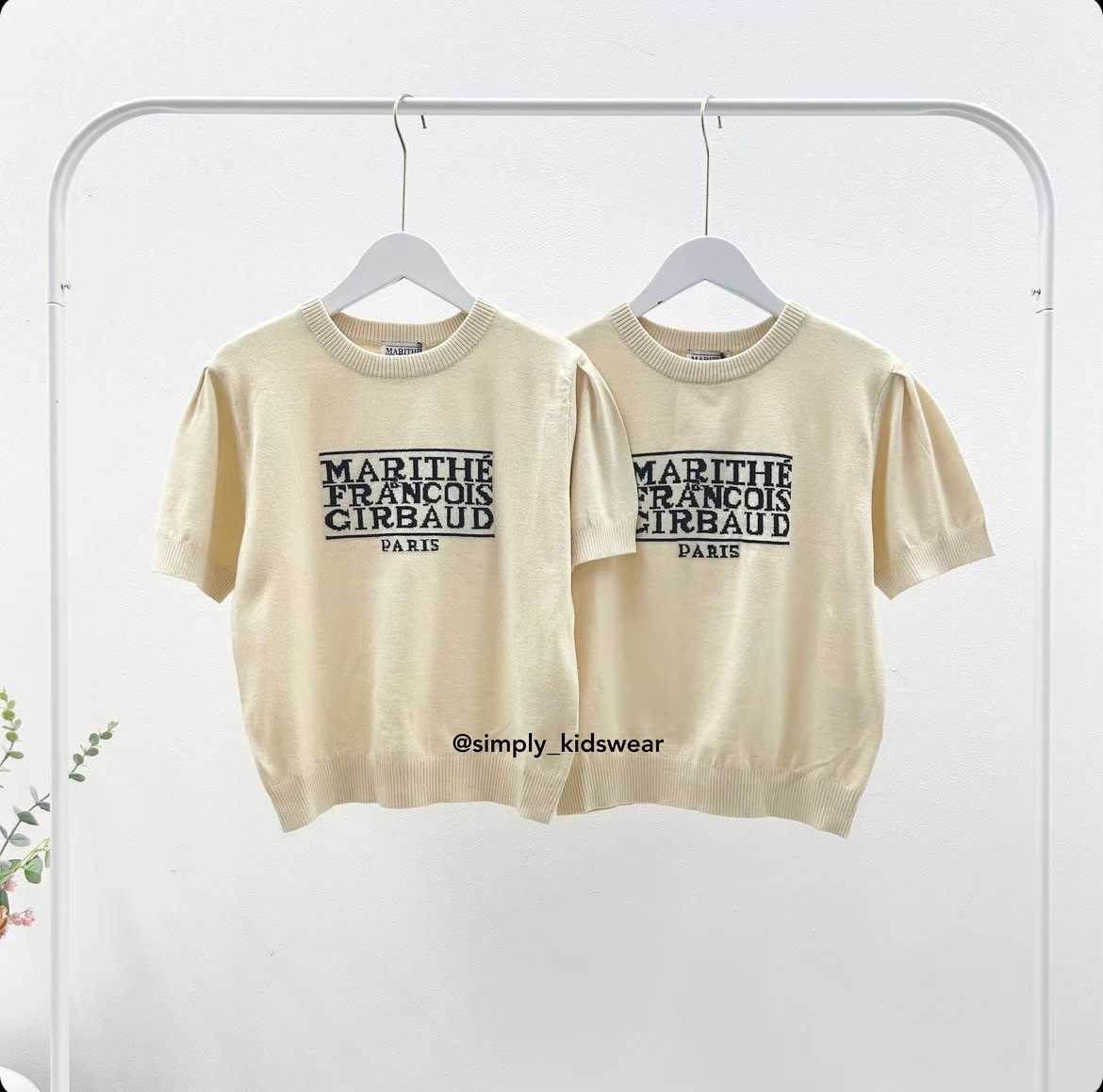 พร้อมส่ง Marithe W  Classic logo Knit(ivory)