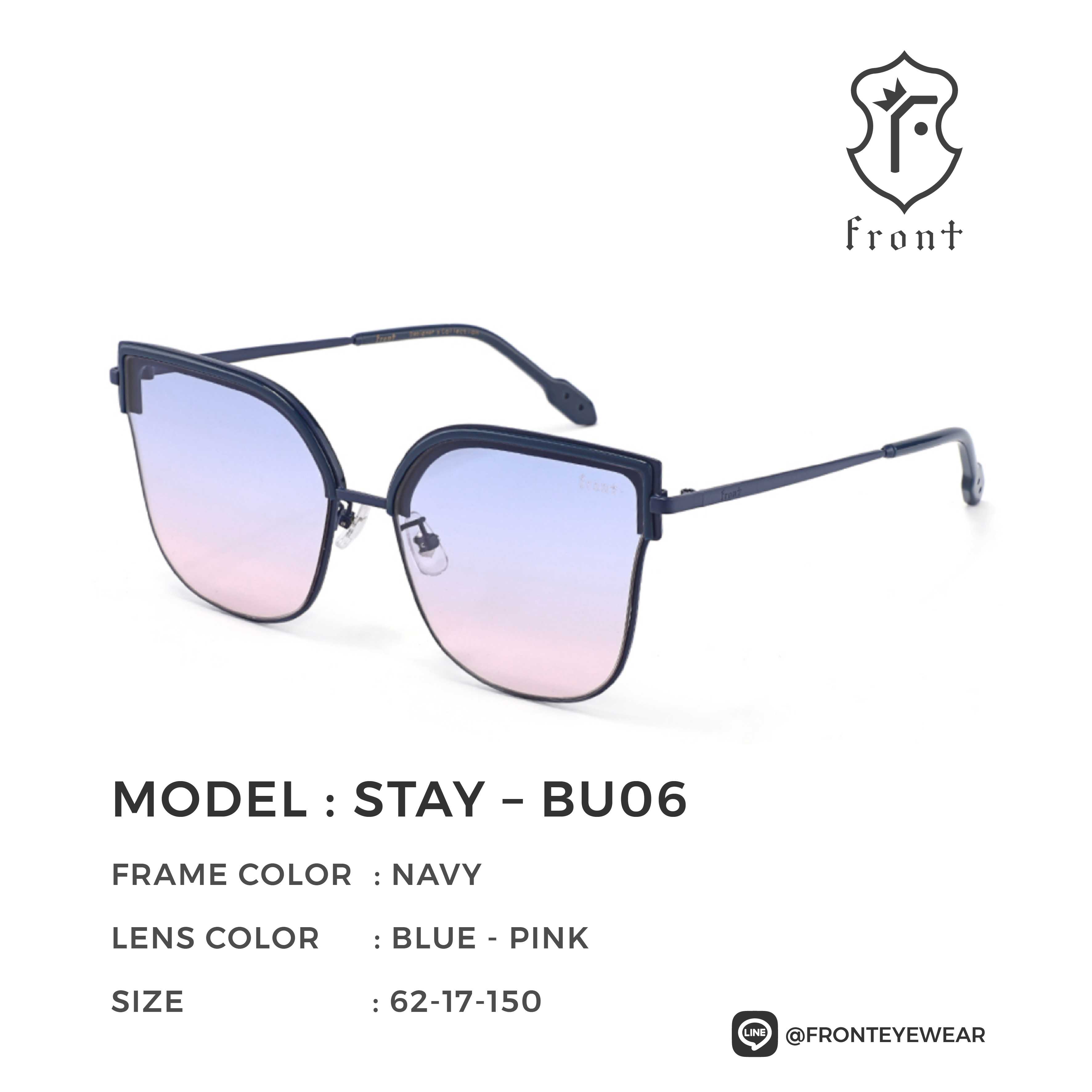 FRONT - แว่นกันแดด รุ่น Stay (สามารถนำไปตัดเลนส์สายตาได้ค่ะ) - Fronteyewearthailand