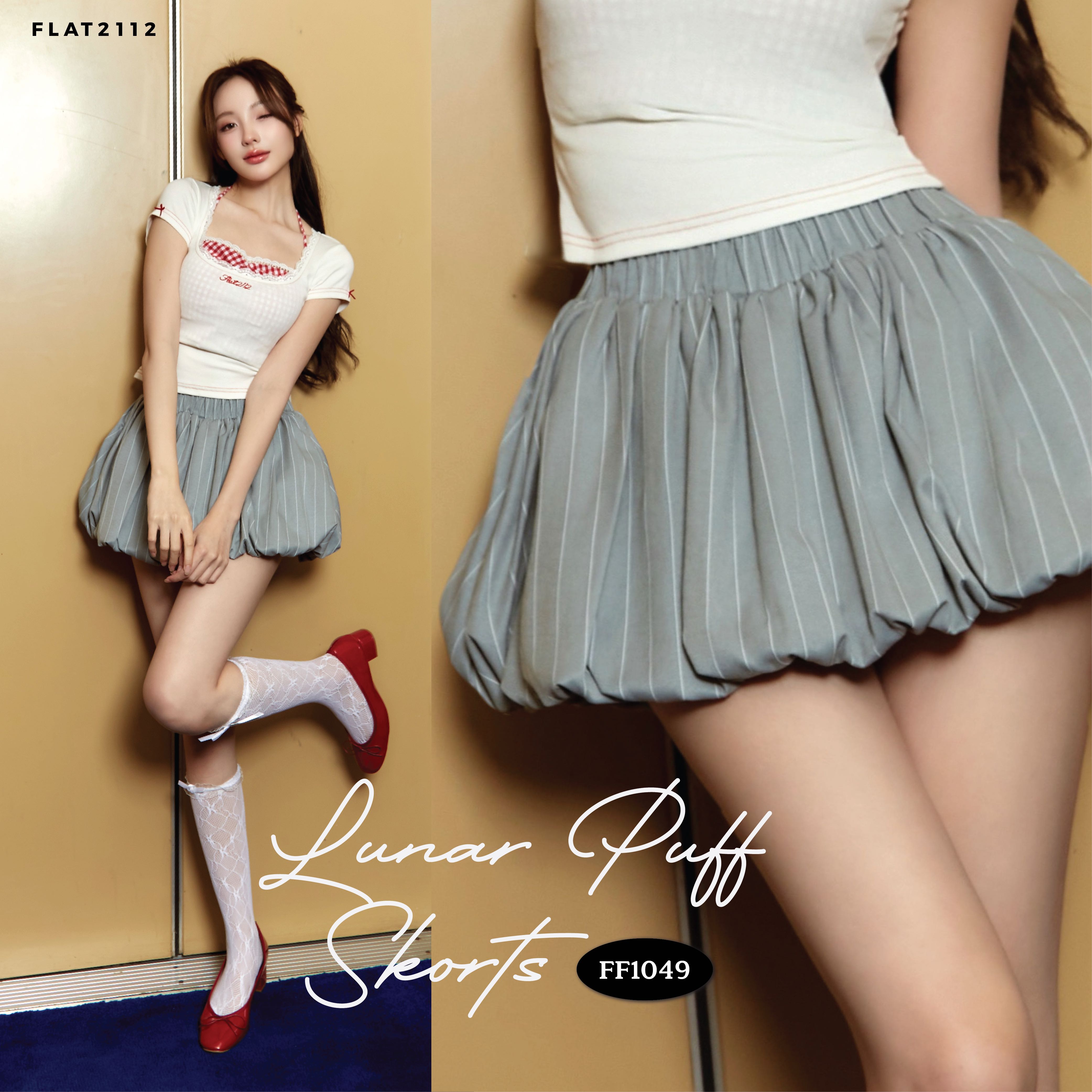 FALT2112 FF1049 : LUNAR PUFF SKORTS กระโปรงสั้น กระโปรงบอลลูน