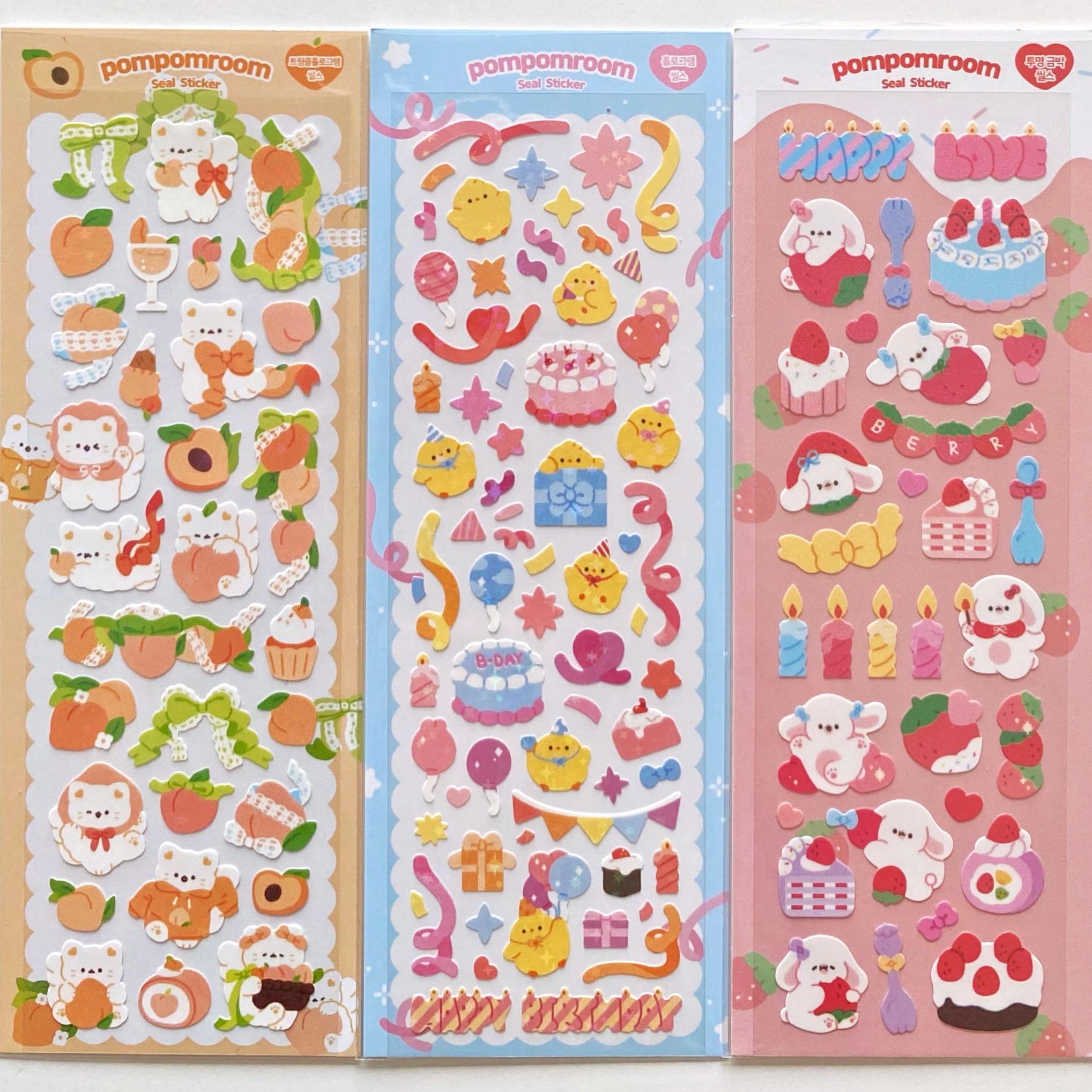 Pompomroom sticker (8 types)