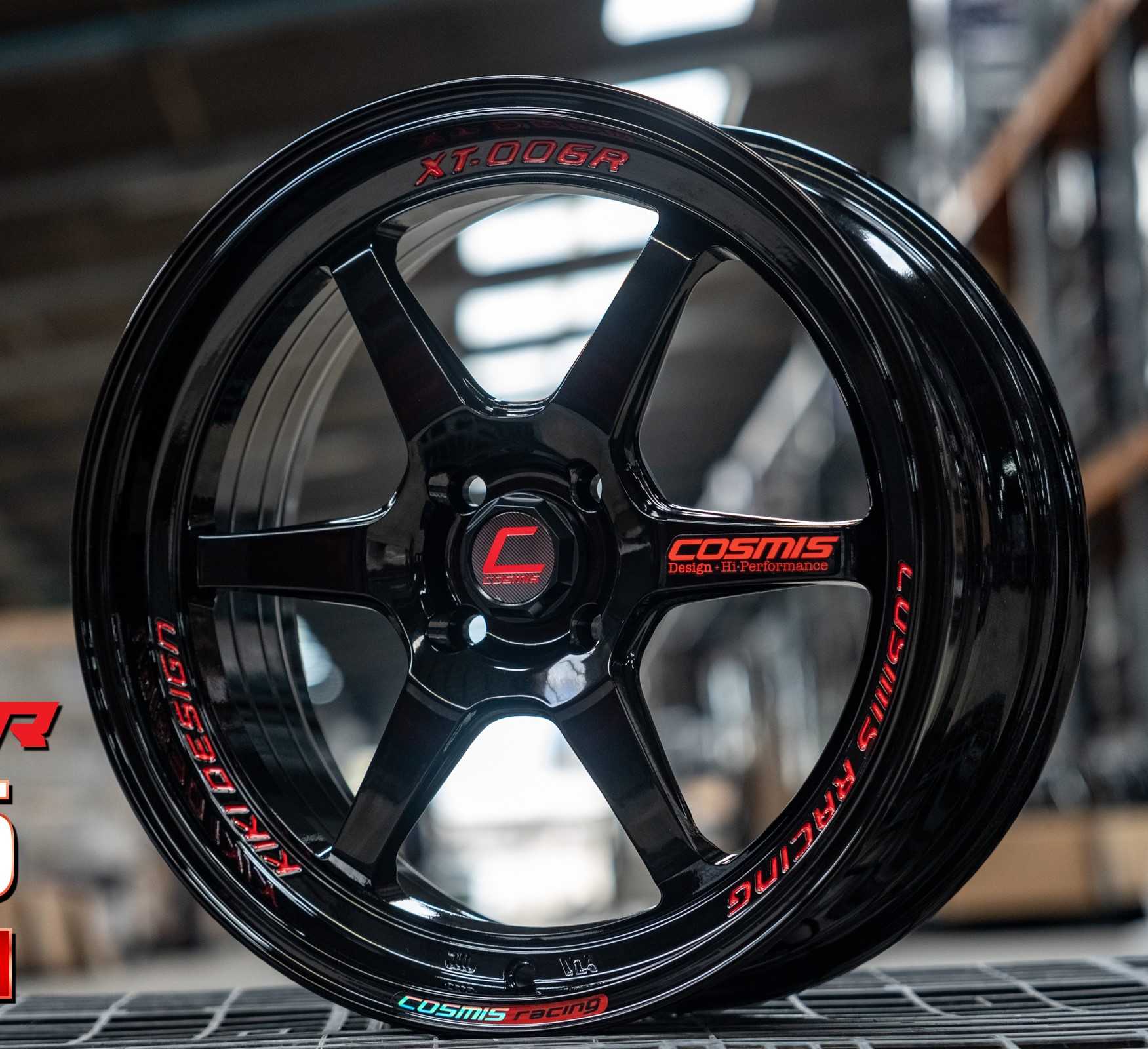 แม็กซ์ XT-006R(9944) 17X7.5 4X100 ET38 CB.73.1 DEEP BLACK-XZ(R)+PLATE(K)Custom