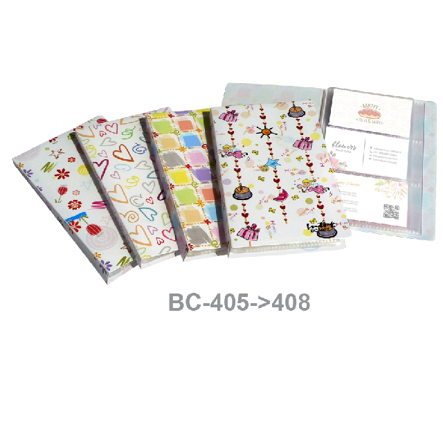 แฟ้มใส่นามบัตร Card Album 60ช่อง #BC-405 - BC-408