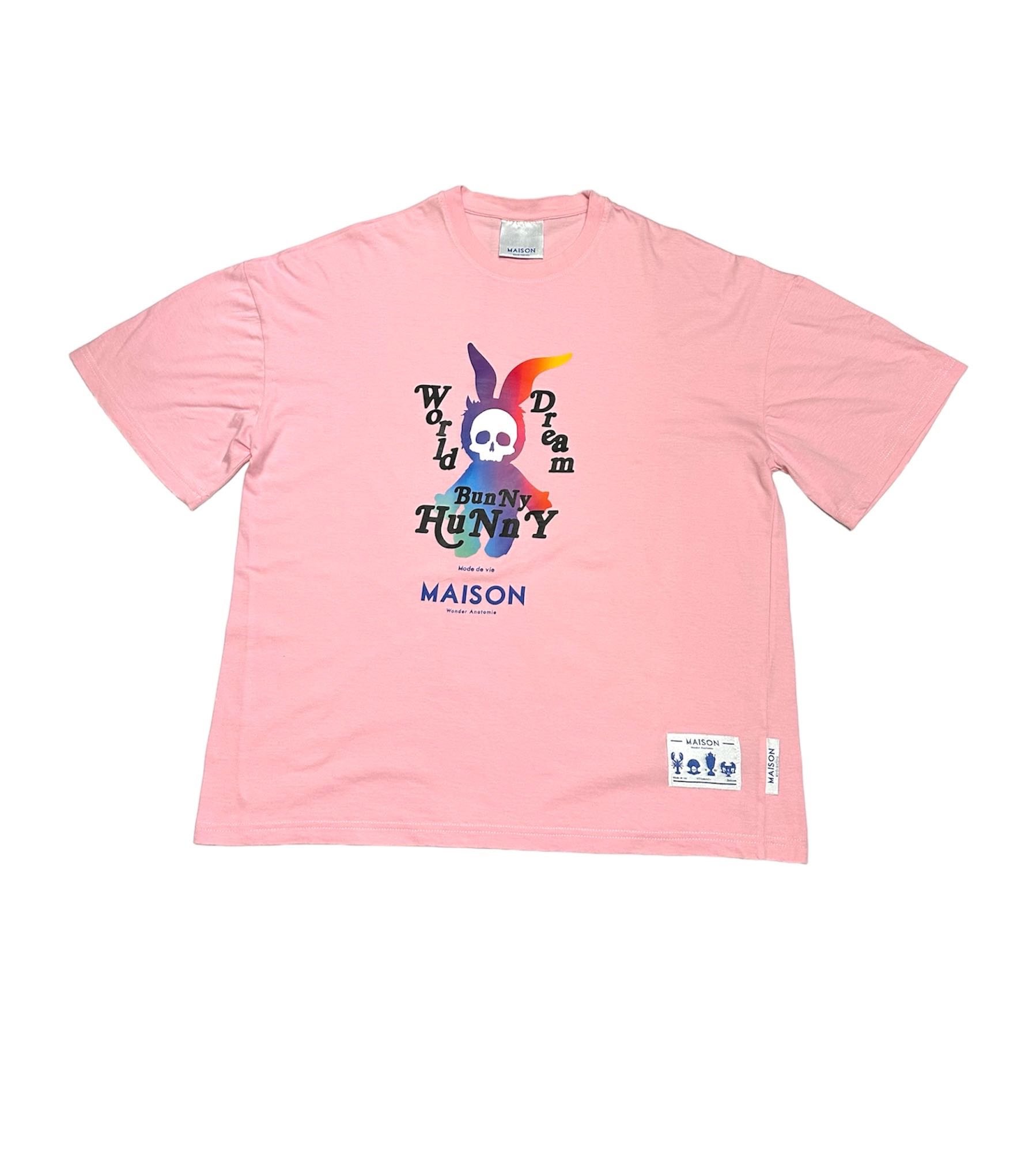 MWA Skull Rabbit Tee -Pink 