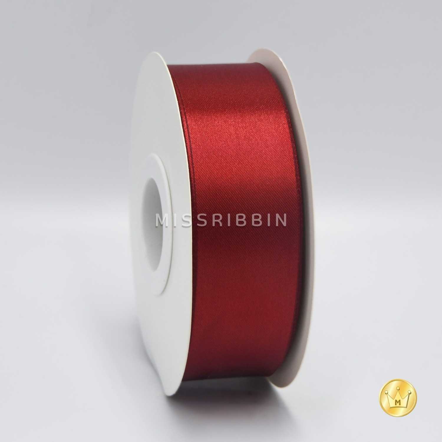 ริบบิ้นผ้าต่วน (สี 104) ม้วนยาว 50/200หลา ขนาด 12 15 21 30 40 50 60มม.