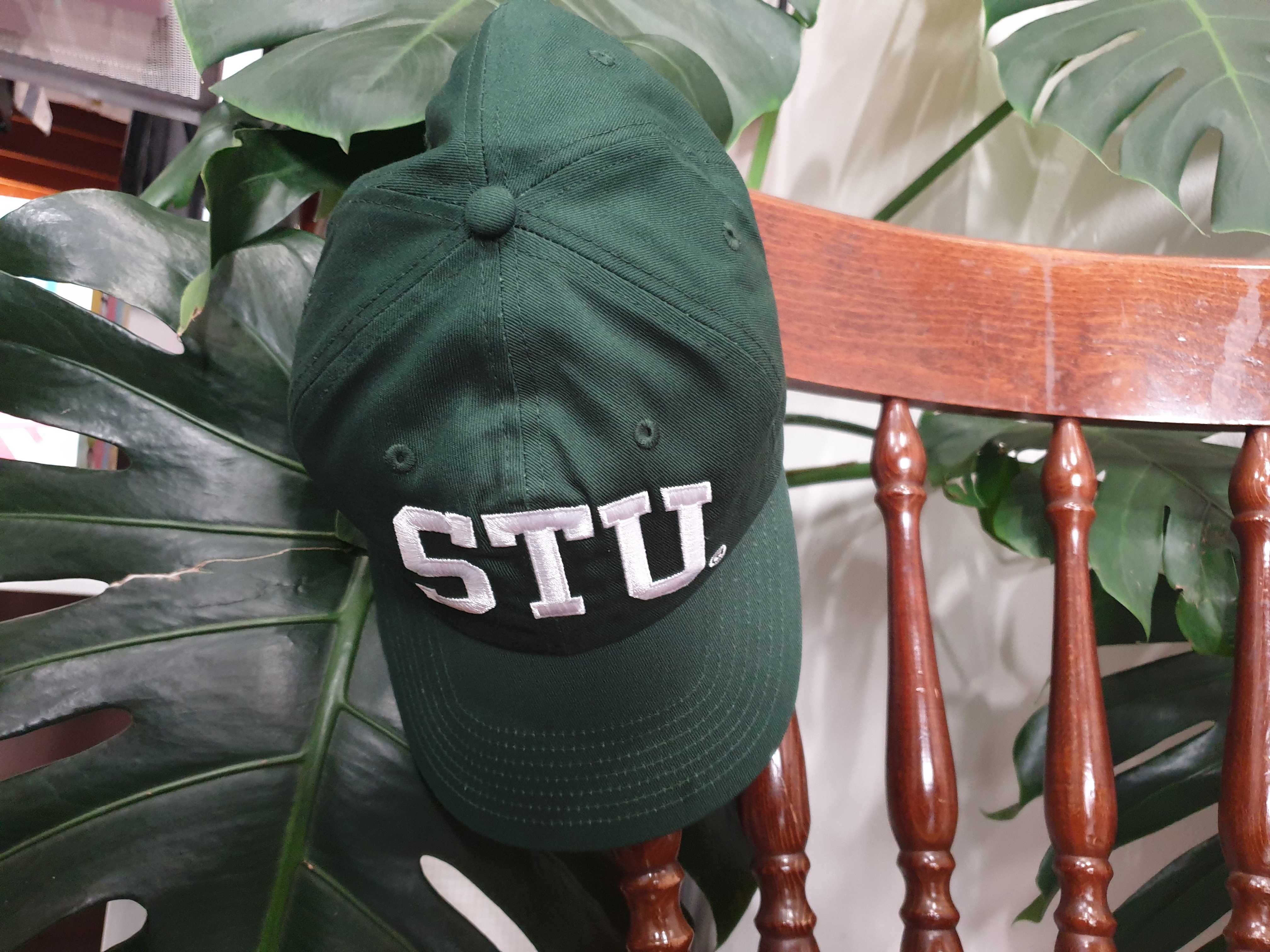 (สินค้าพร้อมส่ง) Stussy arch strapback cap green