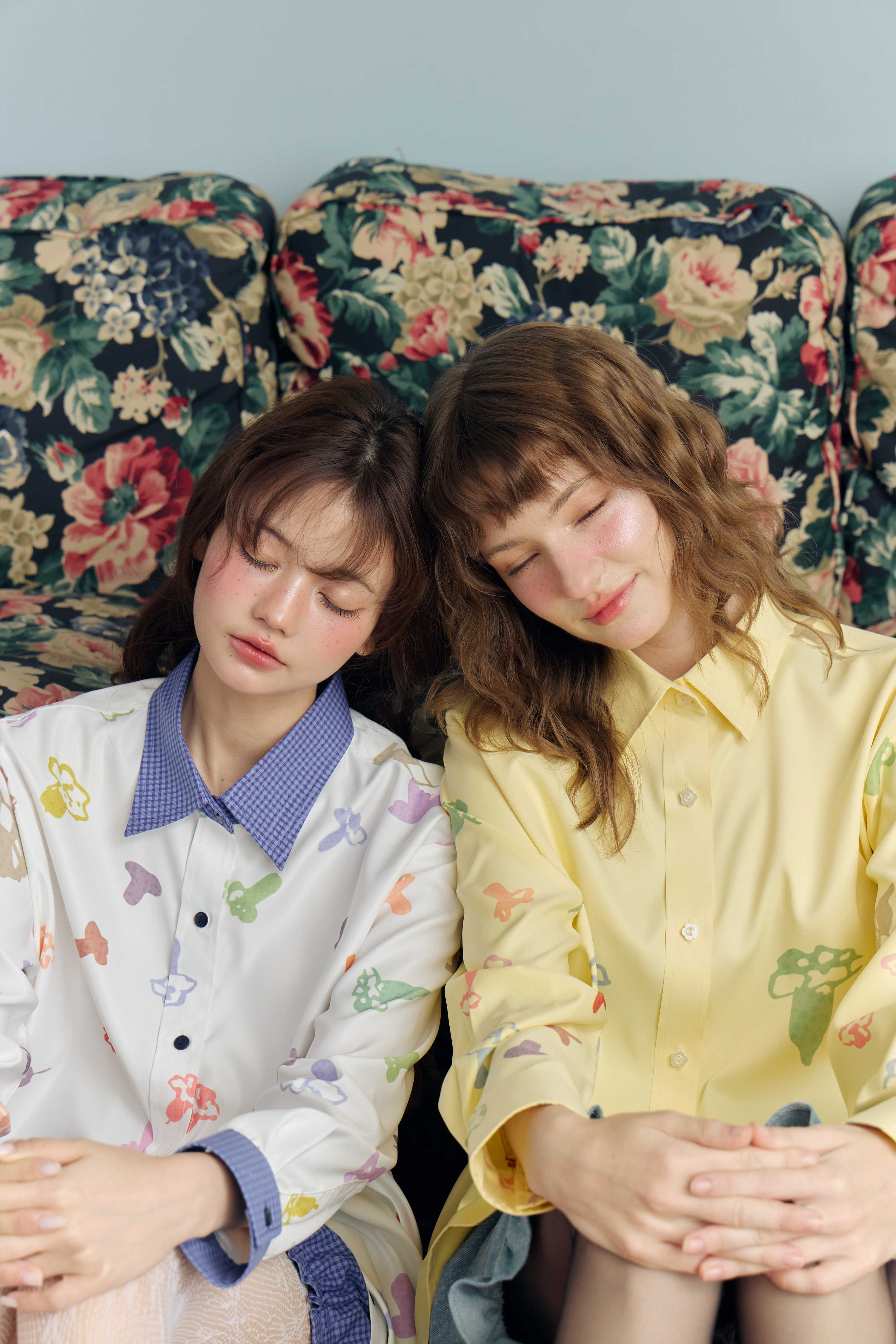 Aunchadabrand - Veggie shirt เสื้อเชิ้ตแขนยาวสกรีนลายผัก