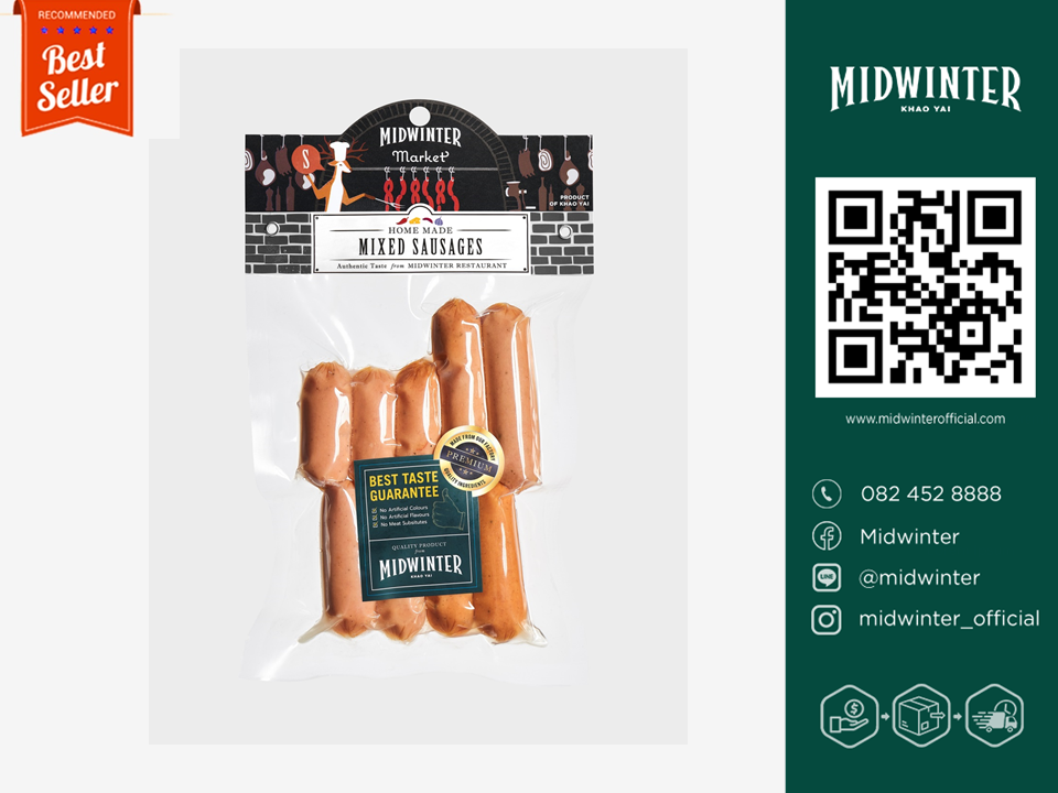 Midwinter Mixed Sausage มิดวินเทอร์ ไส้กรอกรวมรส Size L (500 g.)