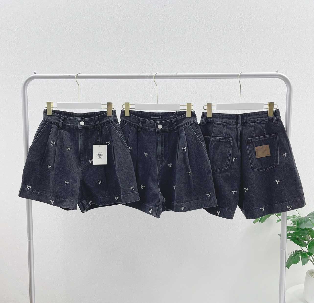 RonRon Pattern Denim Short (Black)