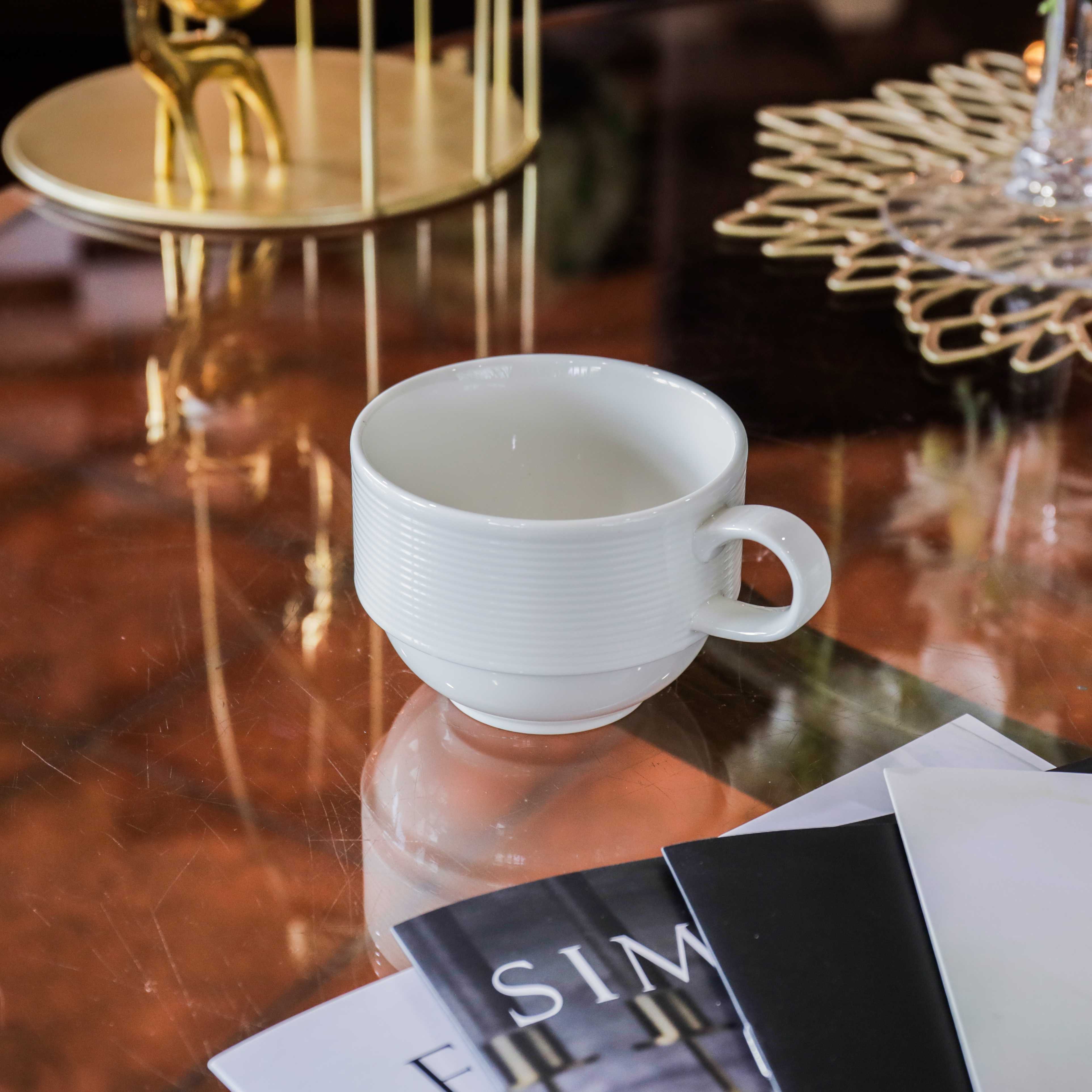แก้วกาแฟทรงซ้อน ขนาด 250 ซีซี Simple Plus