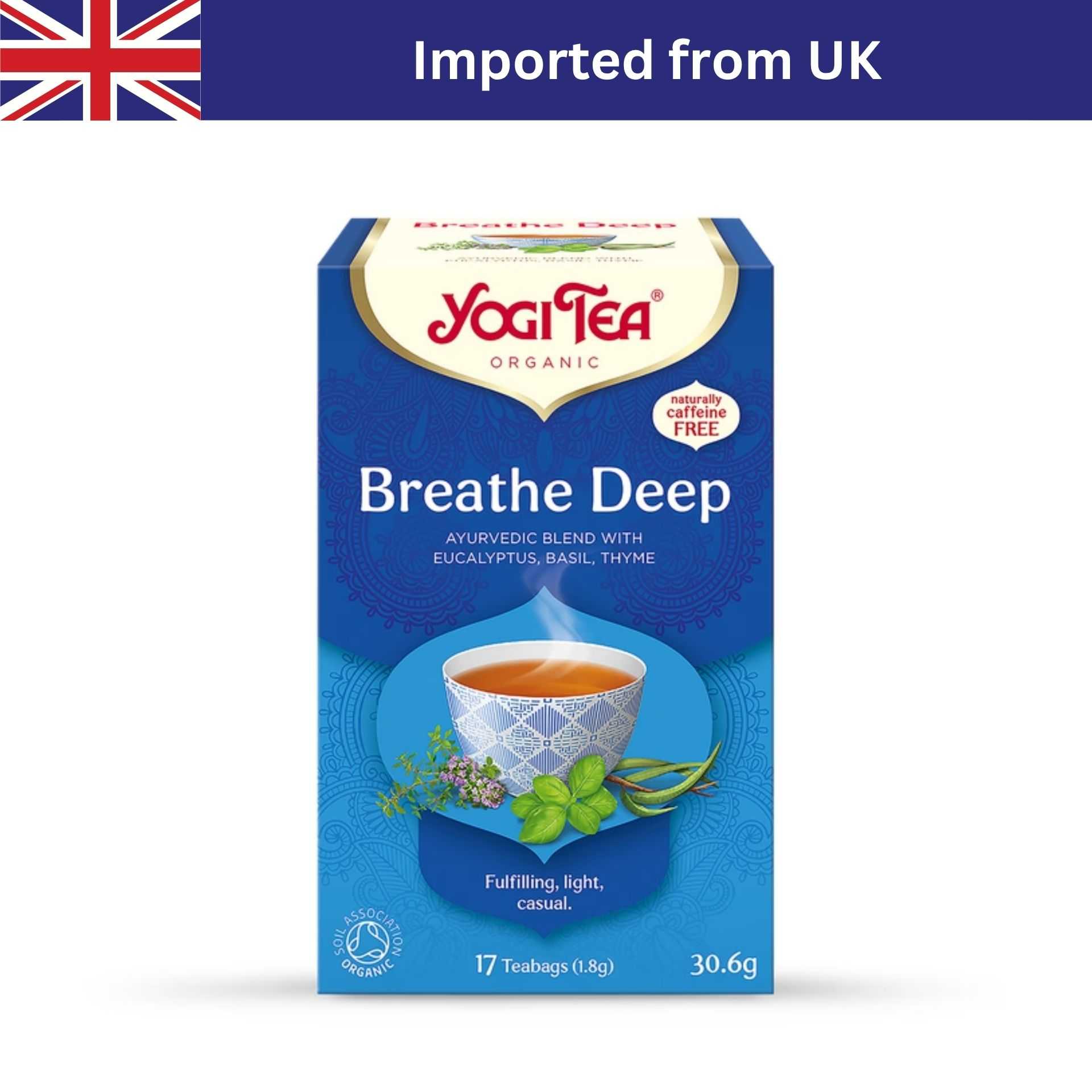 Yogi Tea Breathe Deep (17 Bags / 30g) ชาซอง ชาออร์แกนิก