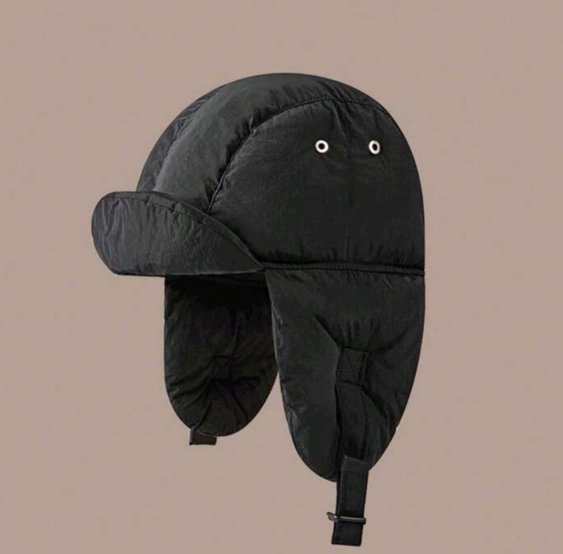 Puffy earflap beanie [Preorder]