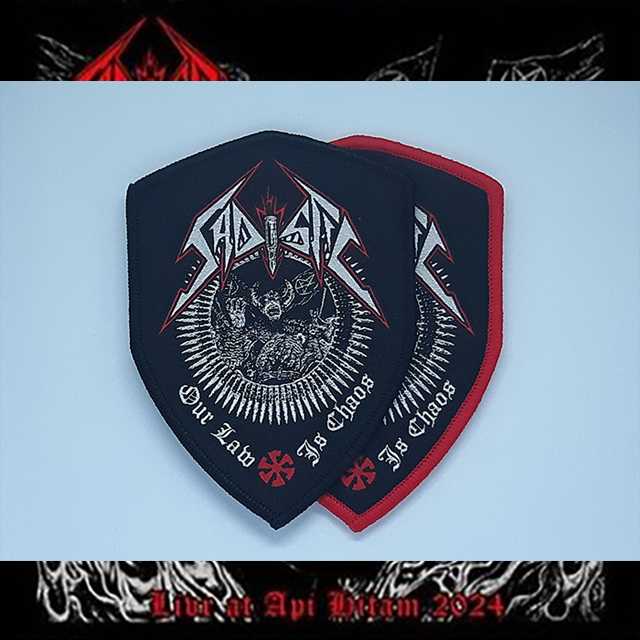 SADISTIC 'Our Law Is Chaos' Woven Patch อาร์มแบบทอ (Size 7 Cm.)