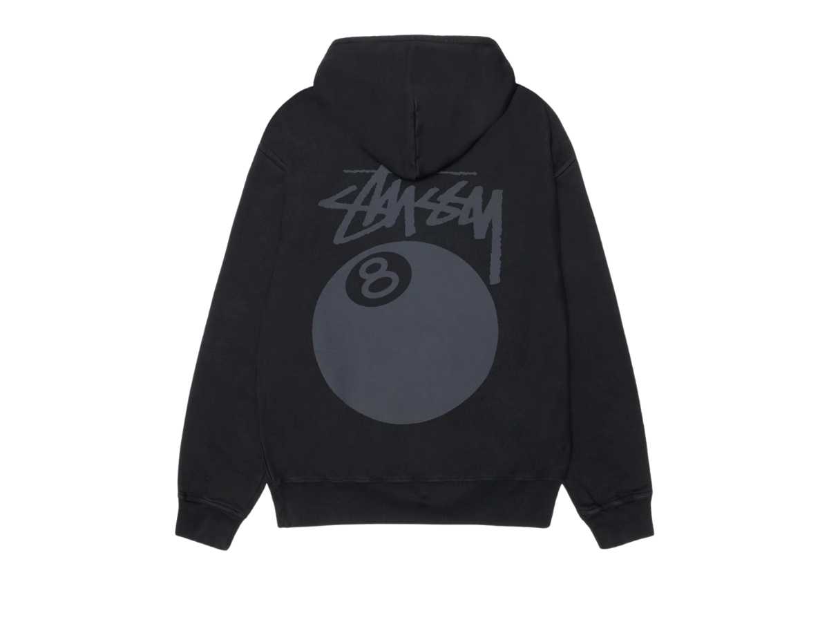 Stussy Hoodie 8-ball Pigment Dyed (BLACK 2)
