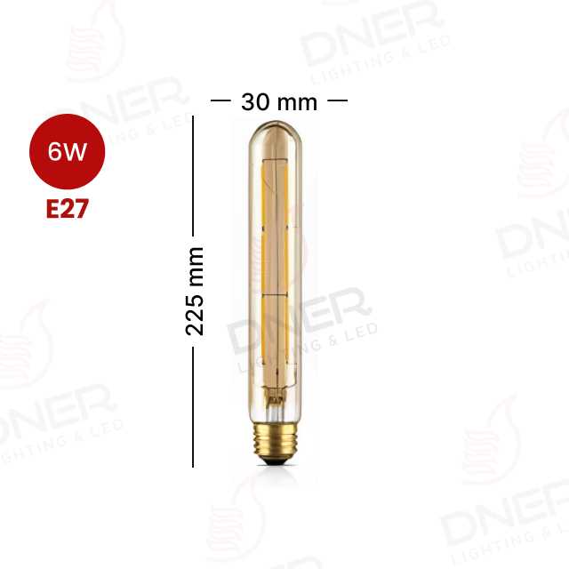 LED DN3B013 T225 แก้วสีชา