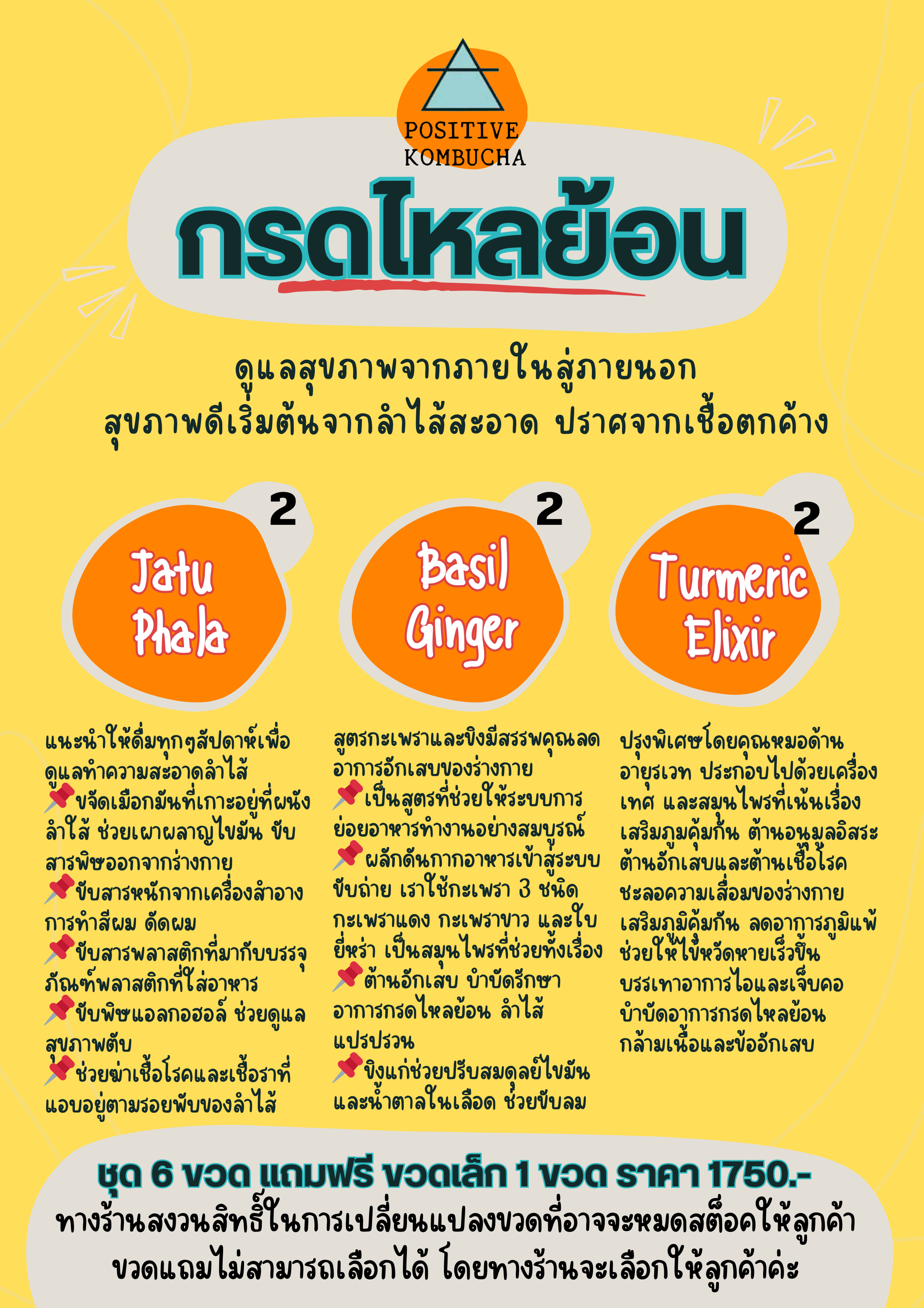 คอมบูฉะ ชุดกรดไหลย้อน