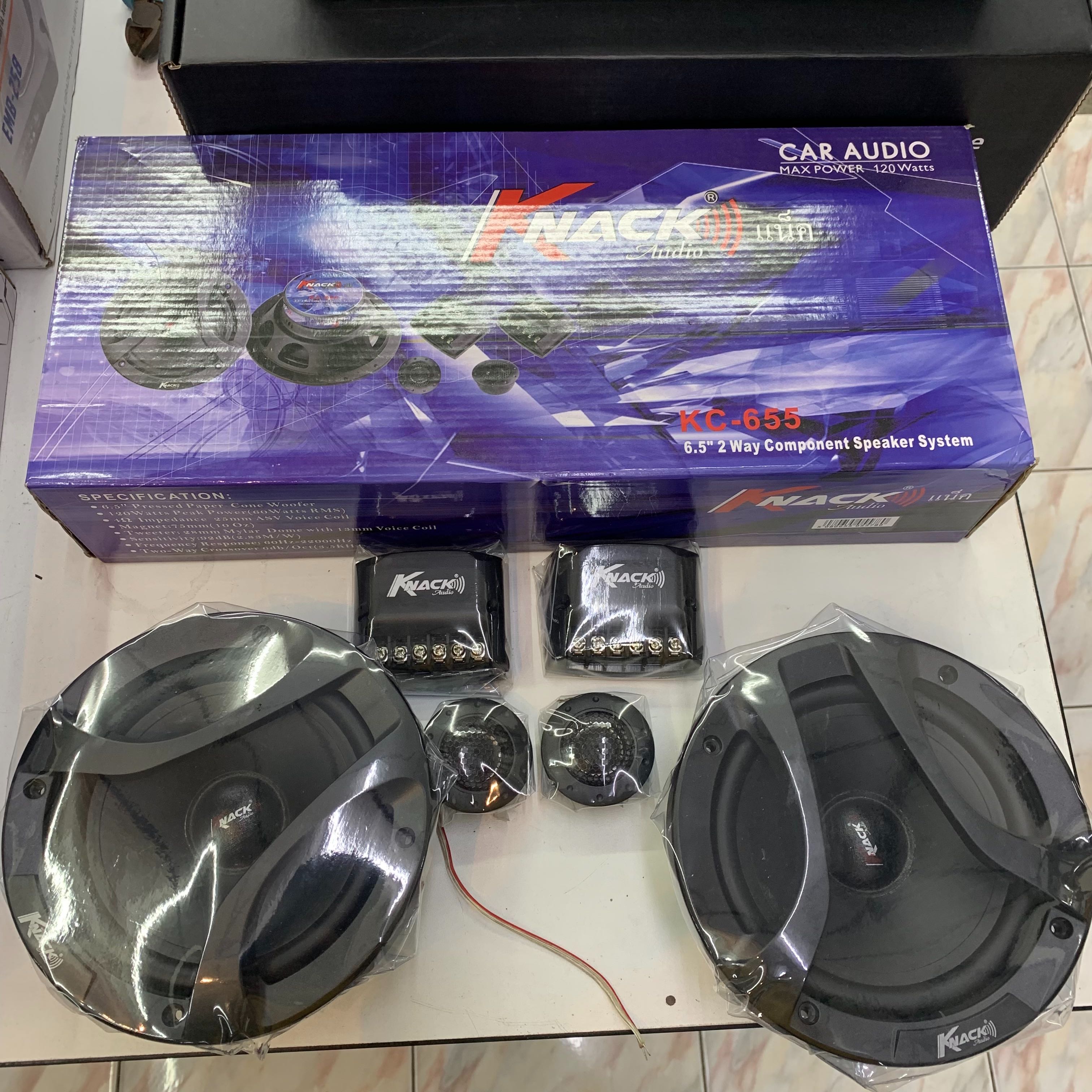 Knack Audio KC-655 ลำโพงรถยนต์แยกชิ้น 6.5 นิ้ว ลำโพงเสียงกลางแยกชิ้น