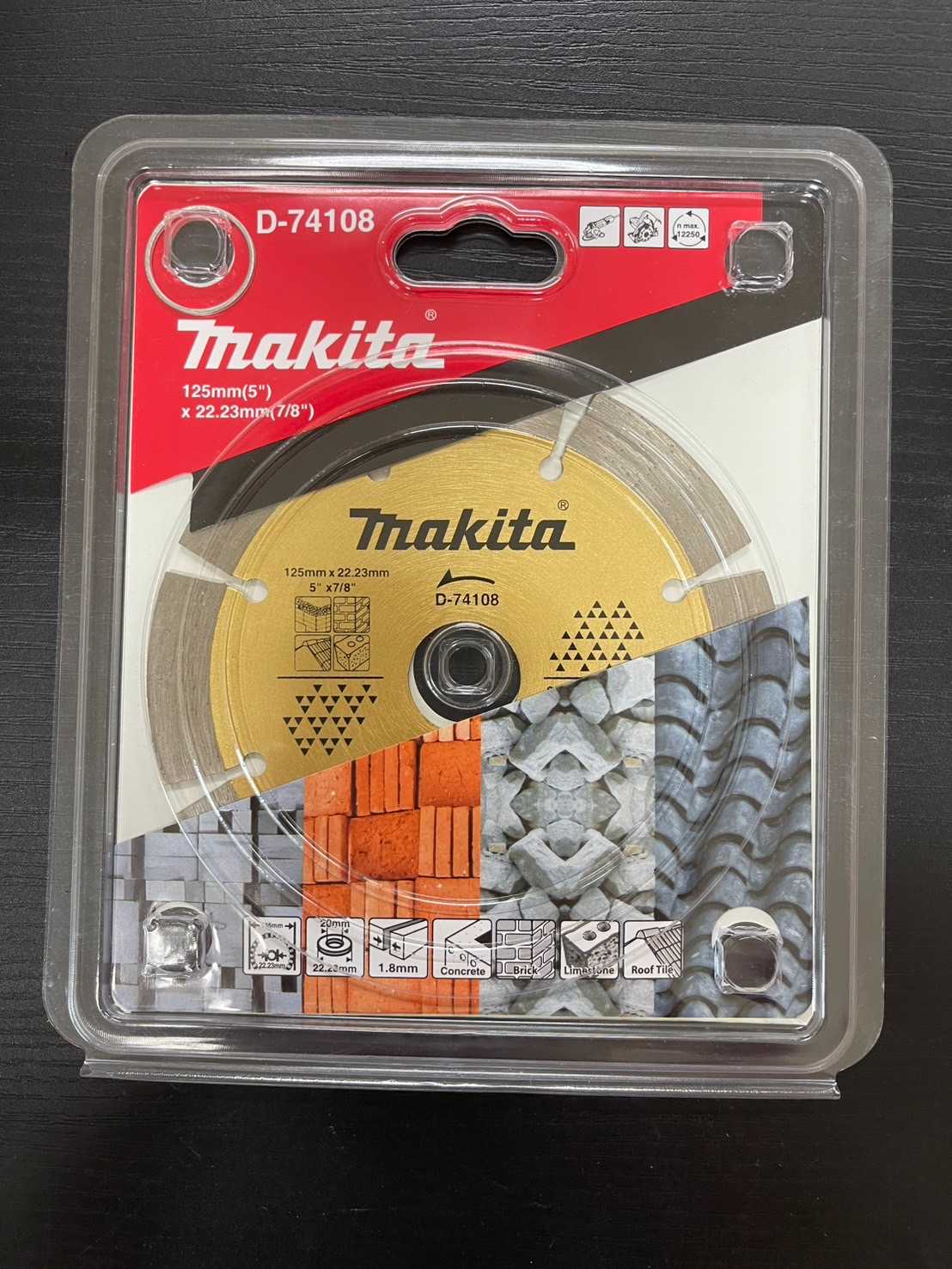 MAKITA ใบเพชรตัดปูน หินอ่อน ขนาด 4 นิ้ว และ 5 นิ้ว