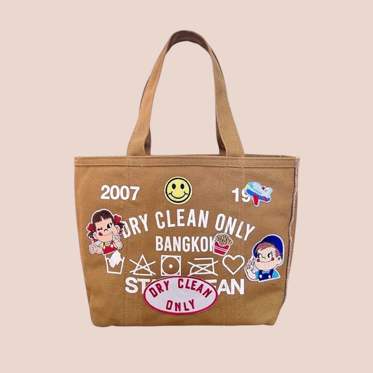 MINI TOTE PATCH ( BROWN )