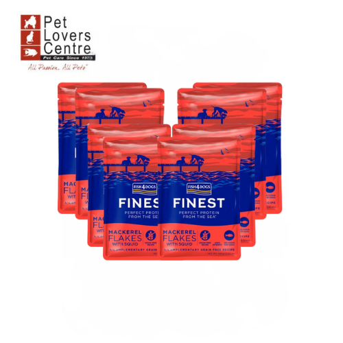อาหารเปียก FISH 4 DOGS POUCH เกรดพรีเมี่ยม ขนาด 100 กรัม X8 ซอง