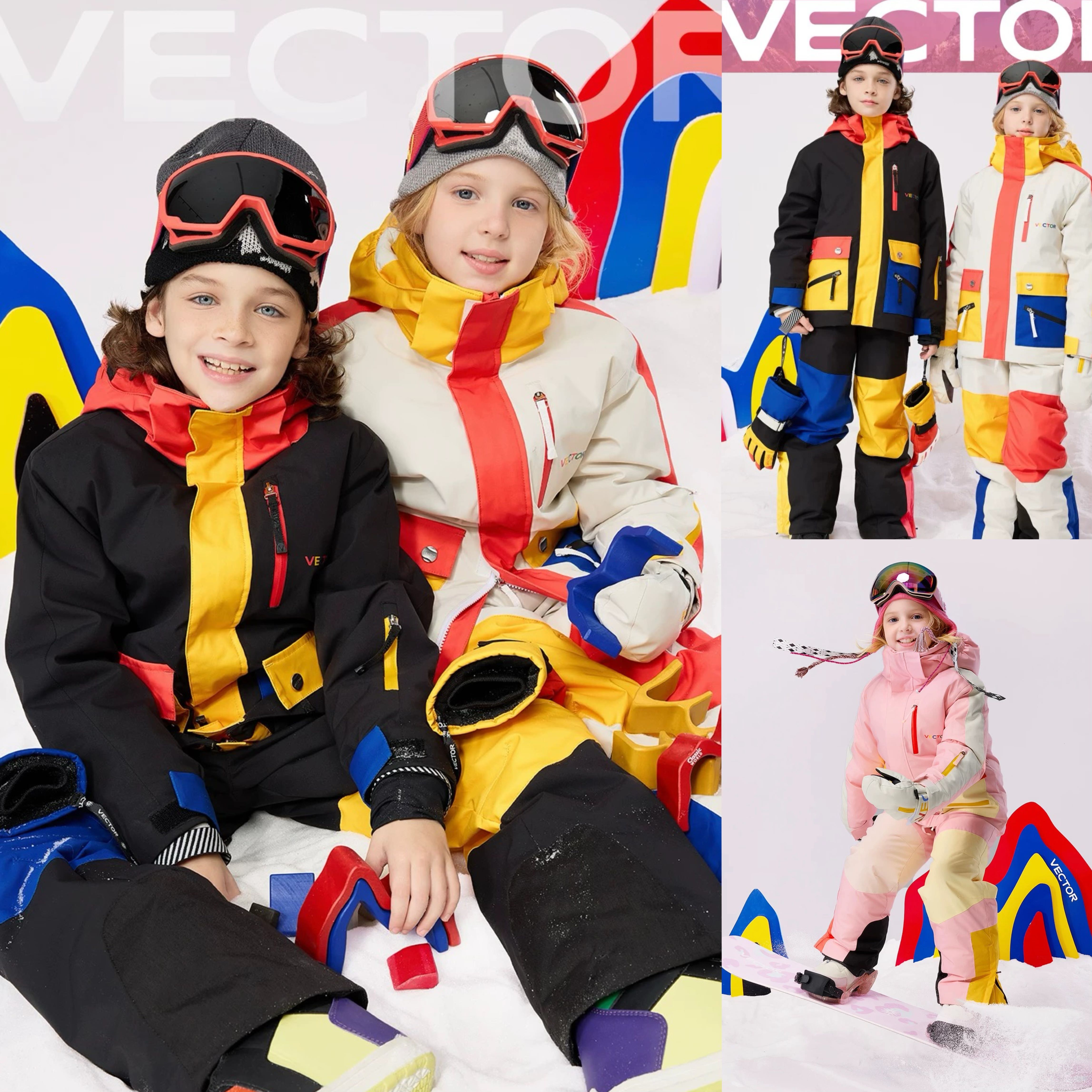 Preorder12-18วัน-(VECTOR) Size120-160 / เสื้อกางเกง ติดลบได้-30 องศา ลิขสิทธิ์แท้ 