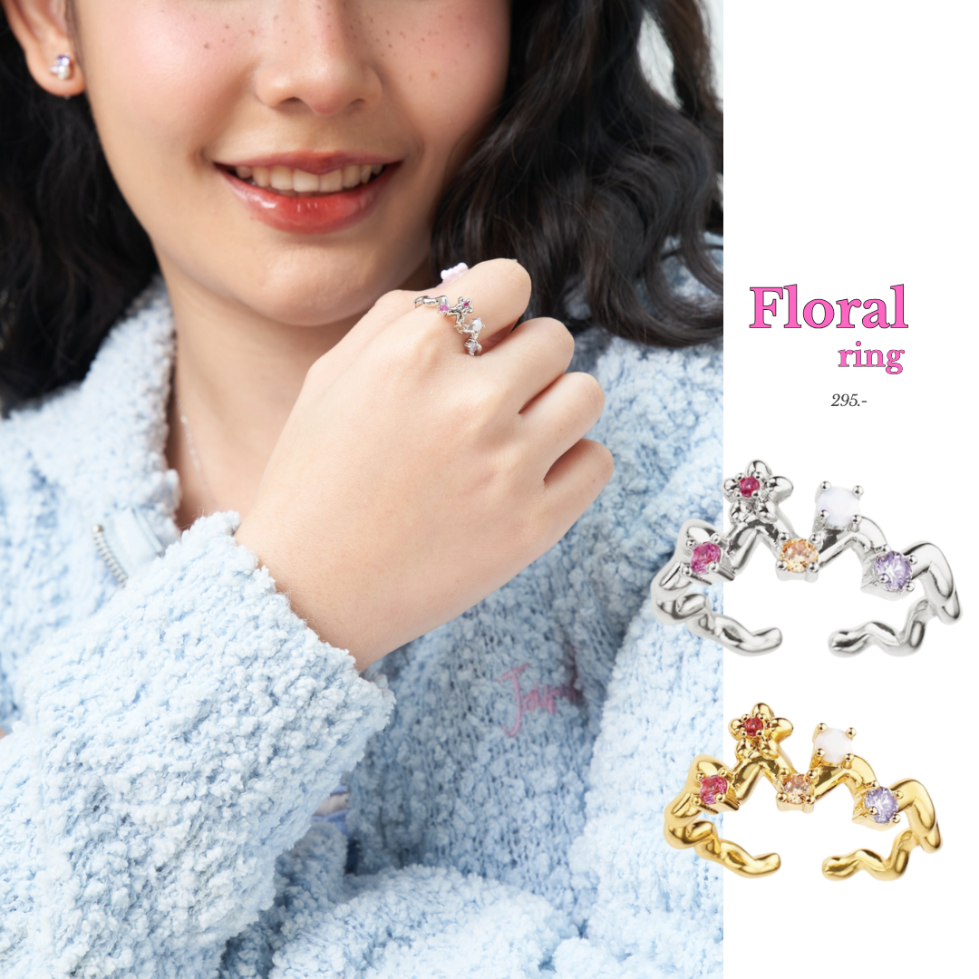 💟Floral Ring แหวนดอกไม้ Brass 💟