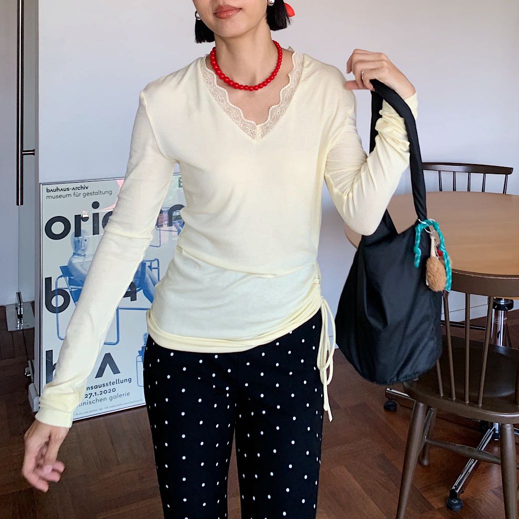 Mellow lace lady tops