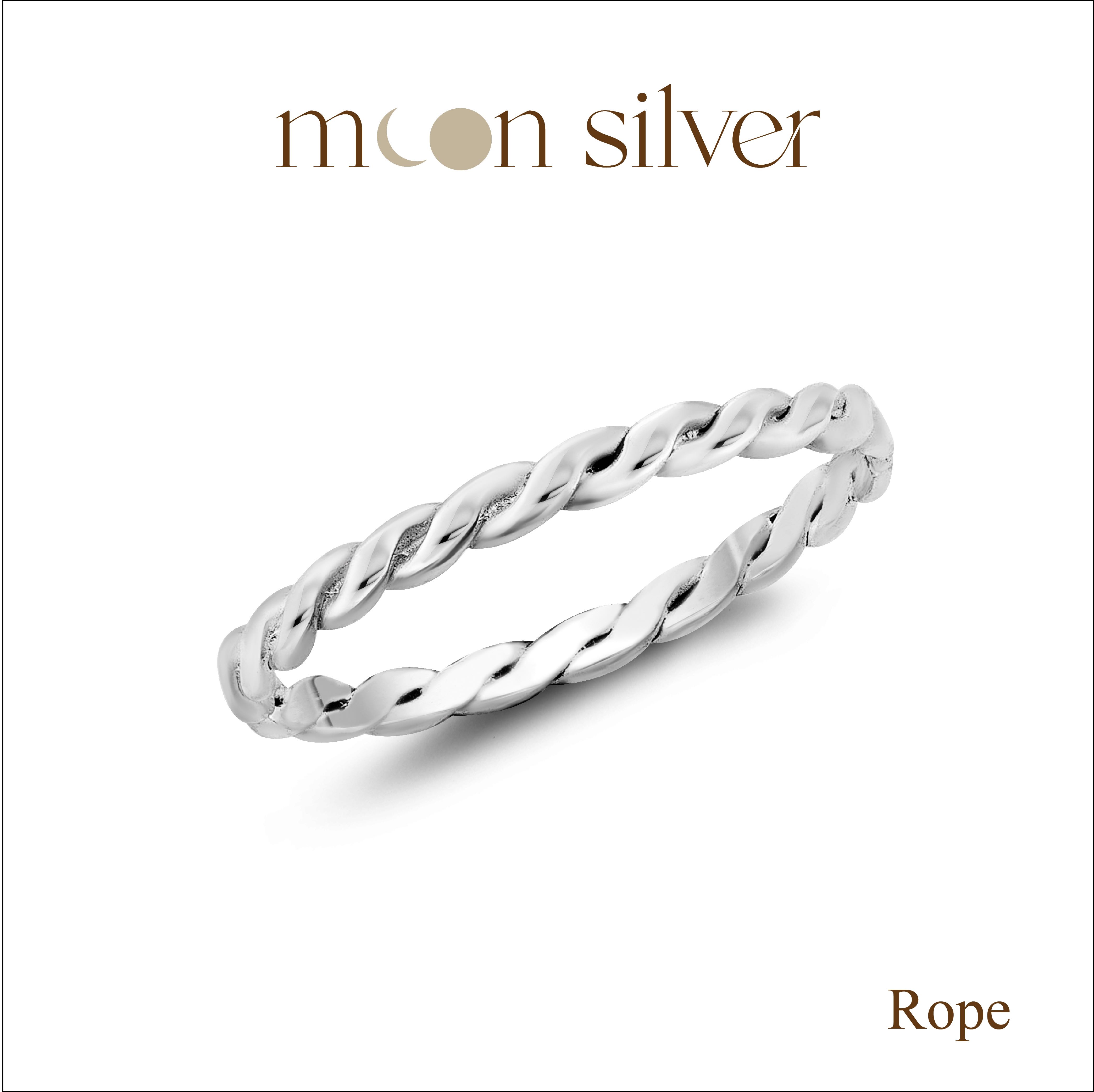 Rope Ring / 925 Pure Sterling Silver