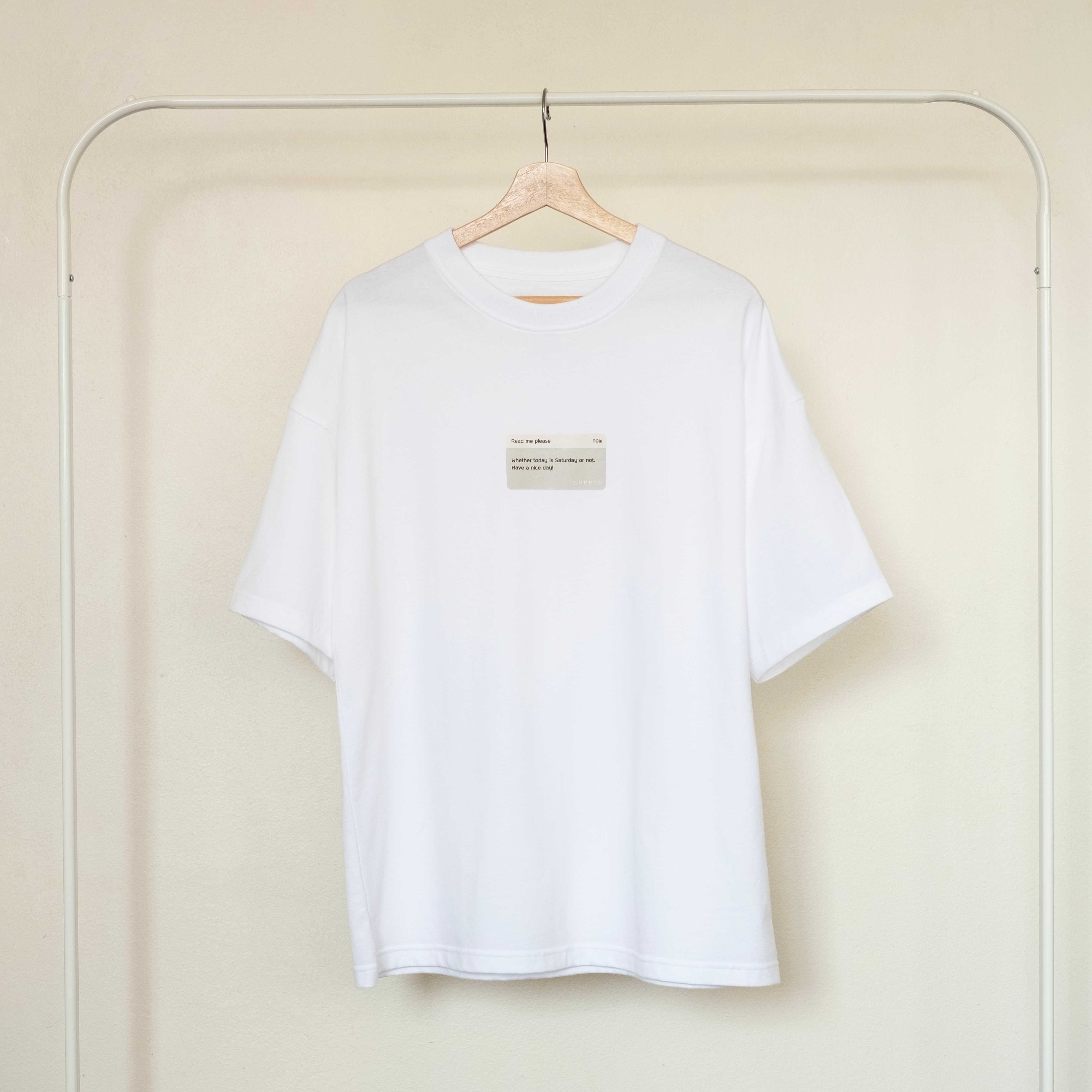 GURETO t-shirt : Read me please! (White)