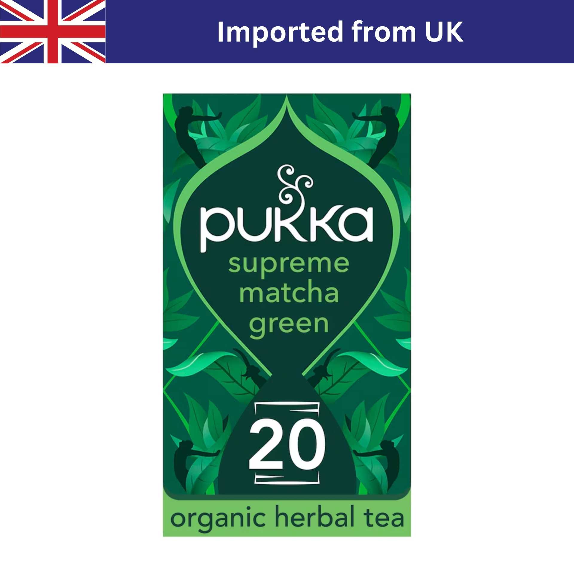 Pukka Organic Supreme Matcha Green Tea (20 ซอง / 30g) ชาอังกฤษ ชาซอง ชาออร์แกนิก