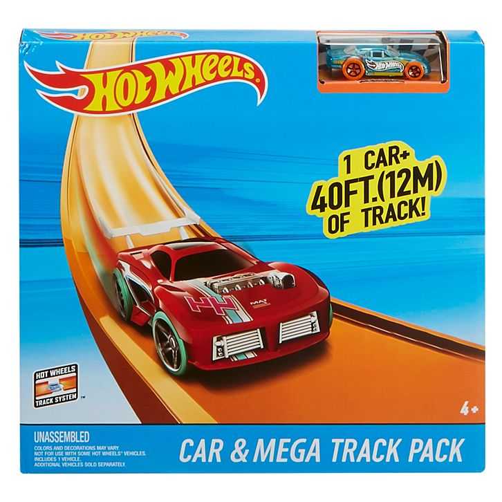 Hot Wheels Track Builder Car & Mega Track Pack (FLT69)