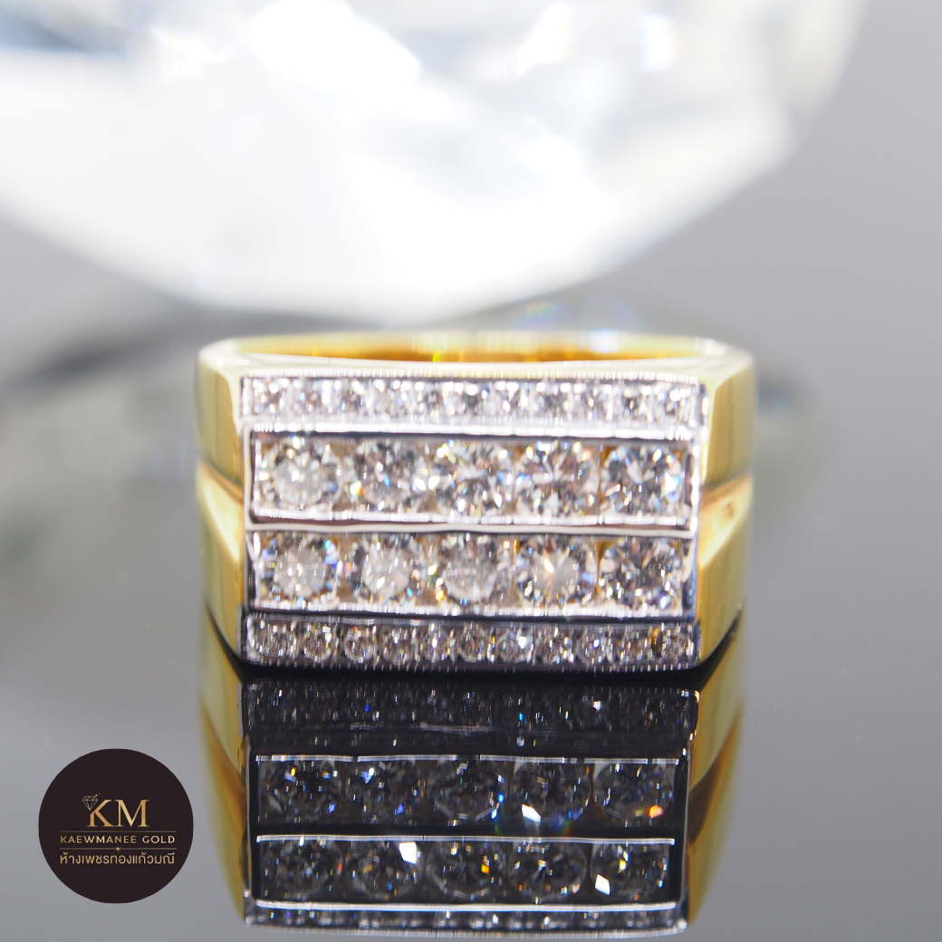 แหวนเพชร Diamond Classic Famous Line Men Ring (90% Gold)