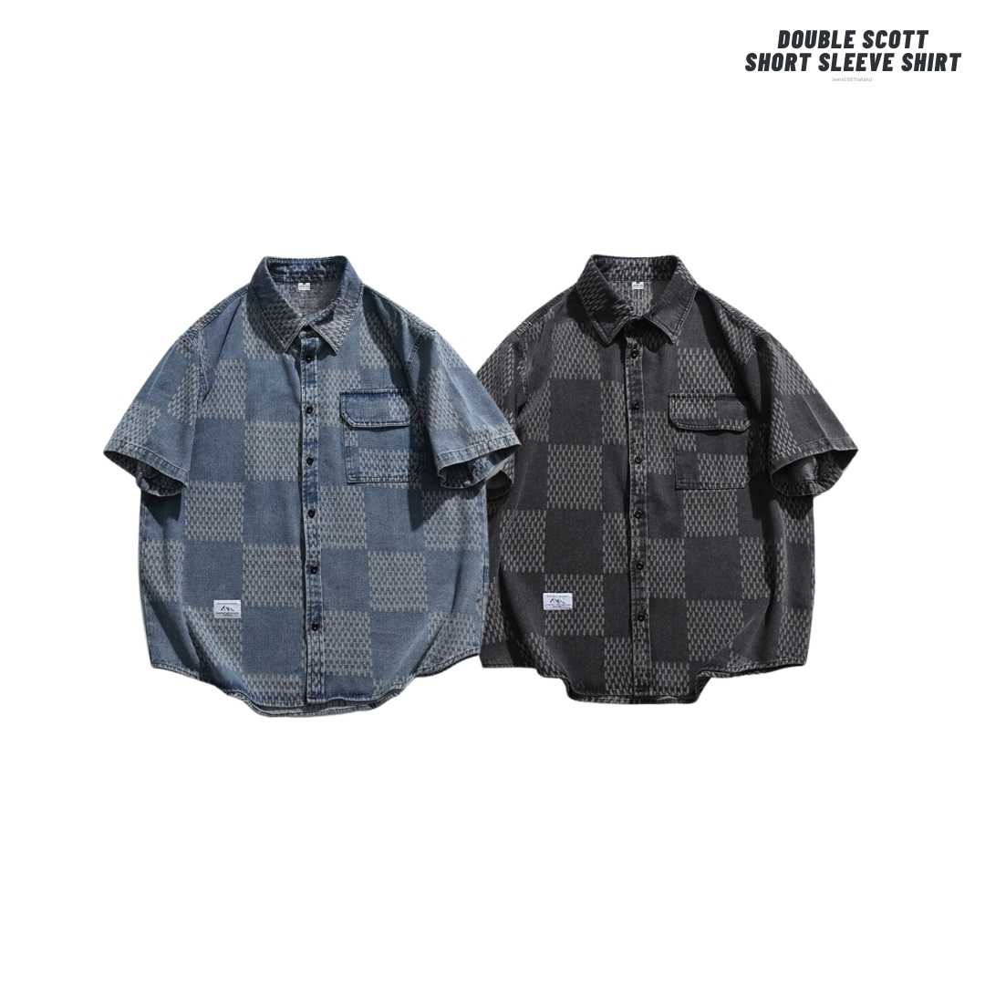 (พร้อมส่ง) Jeera168 | Double Scott Short Sleeve Shirt