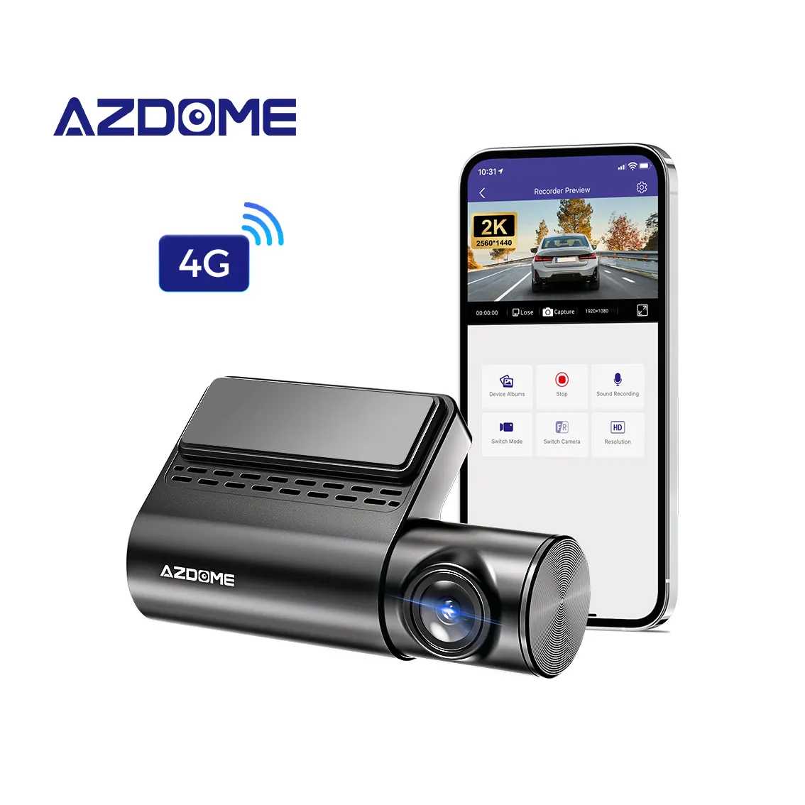 [ฟรี 64GB] AZDOME S17 PRO กล้องติดรถดูออนไลน์ ชัด 2K มี WiFi GPS รับประกัน 1 ปี