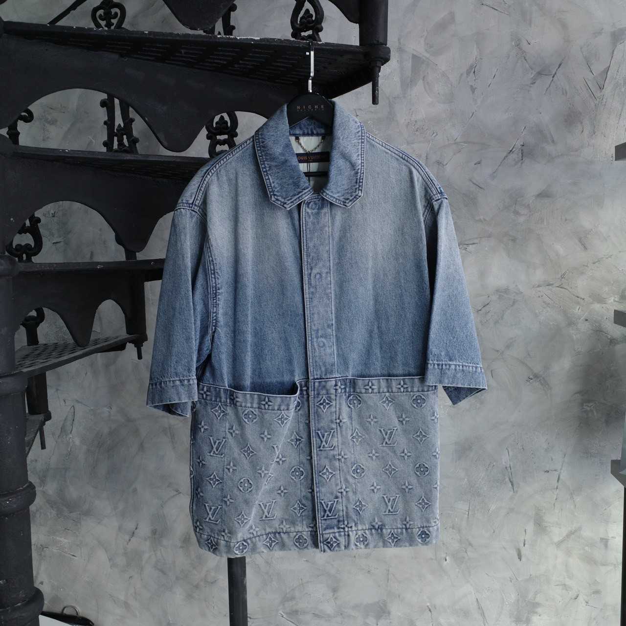 LOUIS VUITTON WORKWEAR MONOGRAM DENIM SHIRT