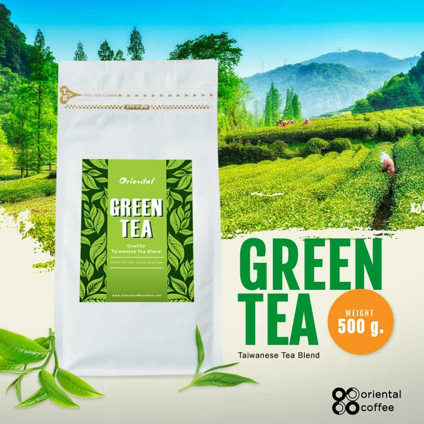 Oriental Green Tea ชาเขียว 100%  500 กรัม