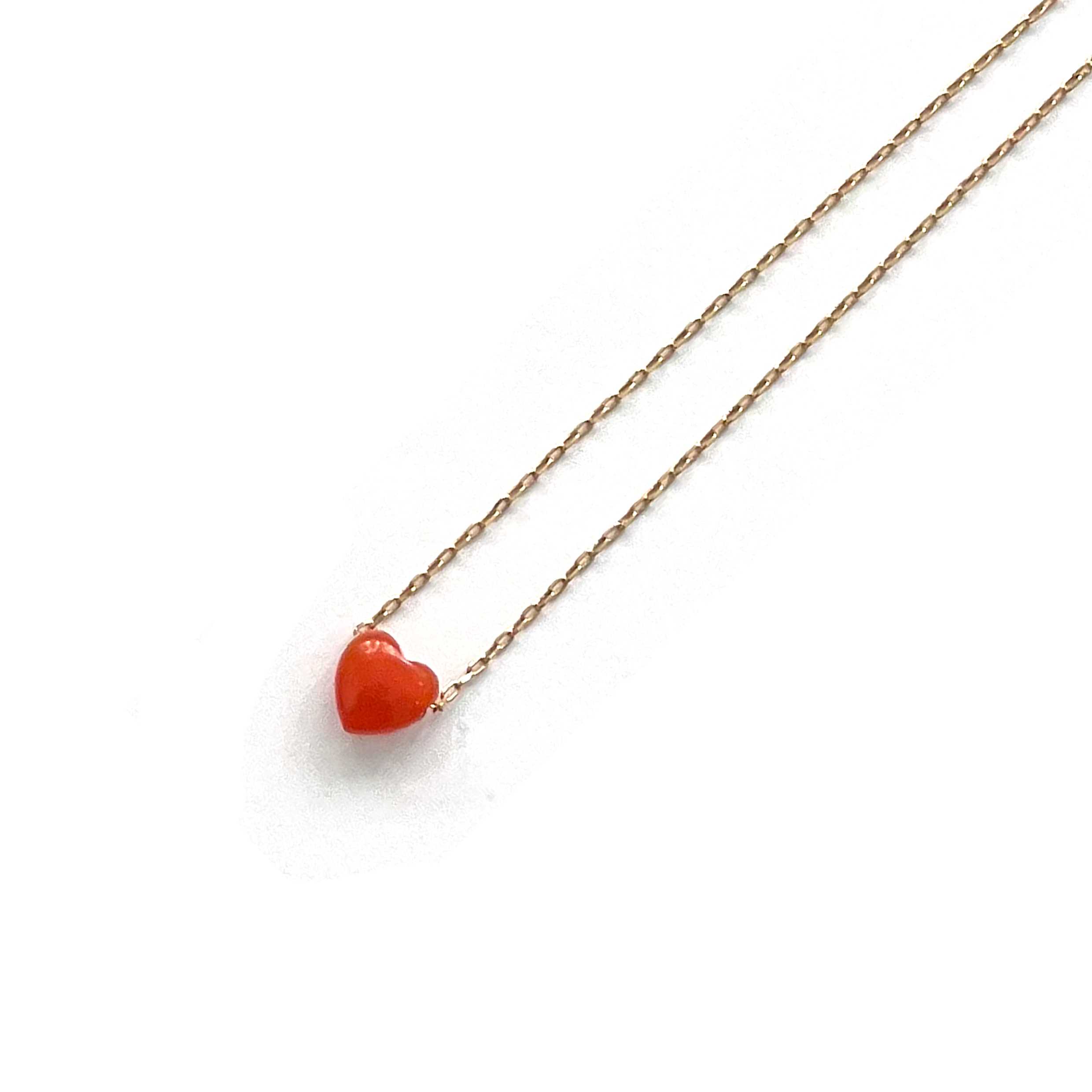 BABY HEART NL (orange agate )