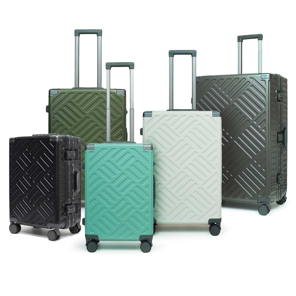HQ LUGGAGE(28นิ้ว) กระเป๋าเดินทาง PC 4 ล้อคู่ โครงอลูมิเนียม ระบบล็อคมาตรฐาน TSA รุ่น 5518