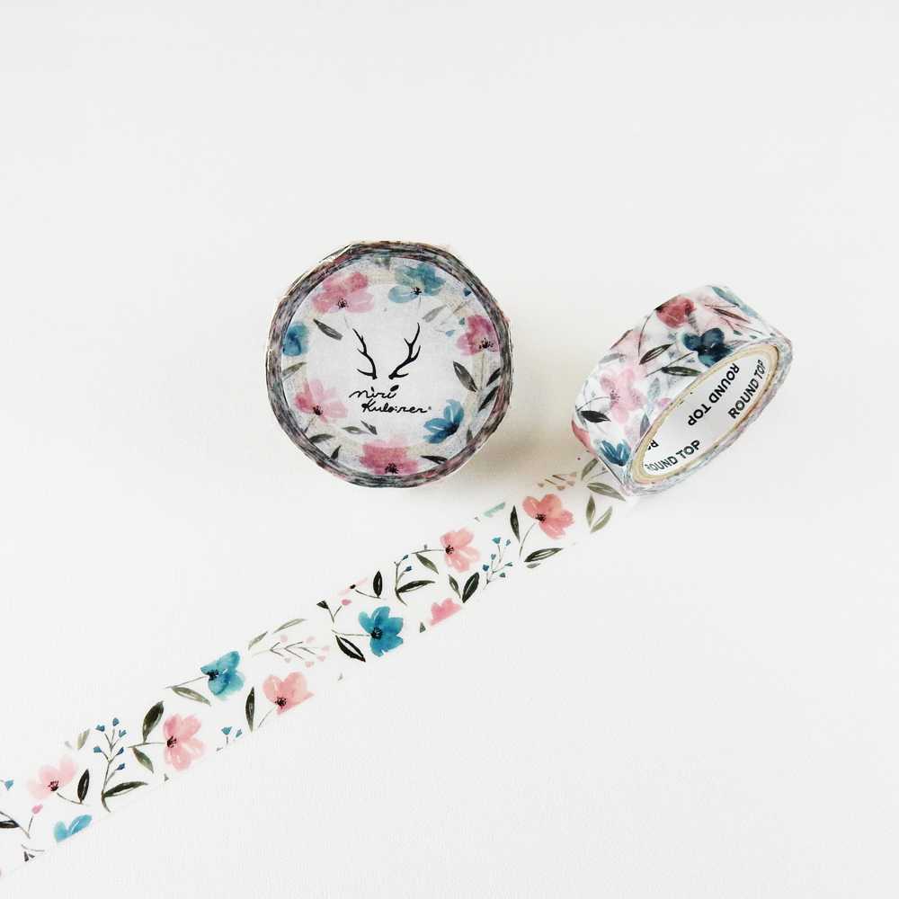 เทปตกแต่ง MiriKulo:rer - masking Tape / flower3