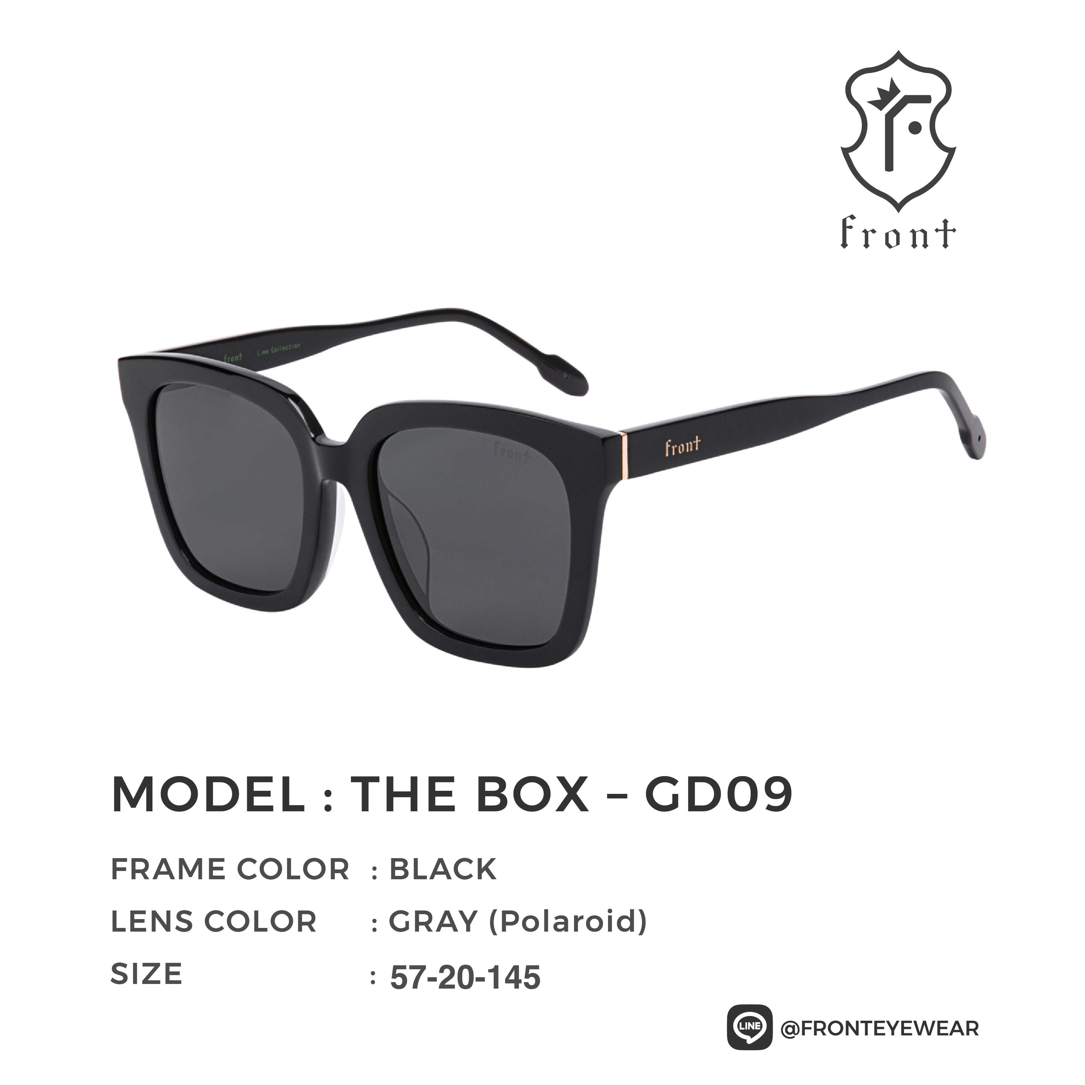 FRONT - แว่นกันแดด รุ่น The Box (สามารถนำไปตัดเลนส์สายตาได้ค่ะ) - Fronteyewearthailand