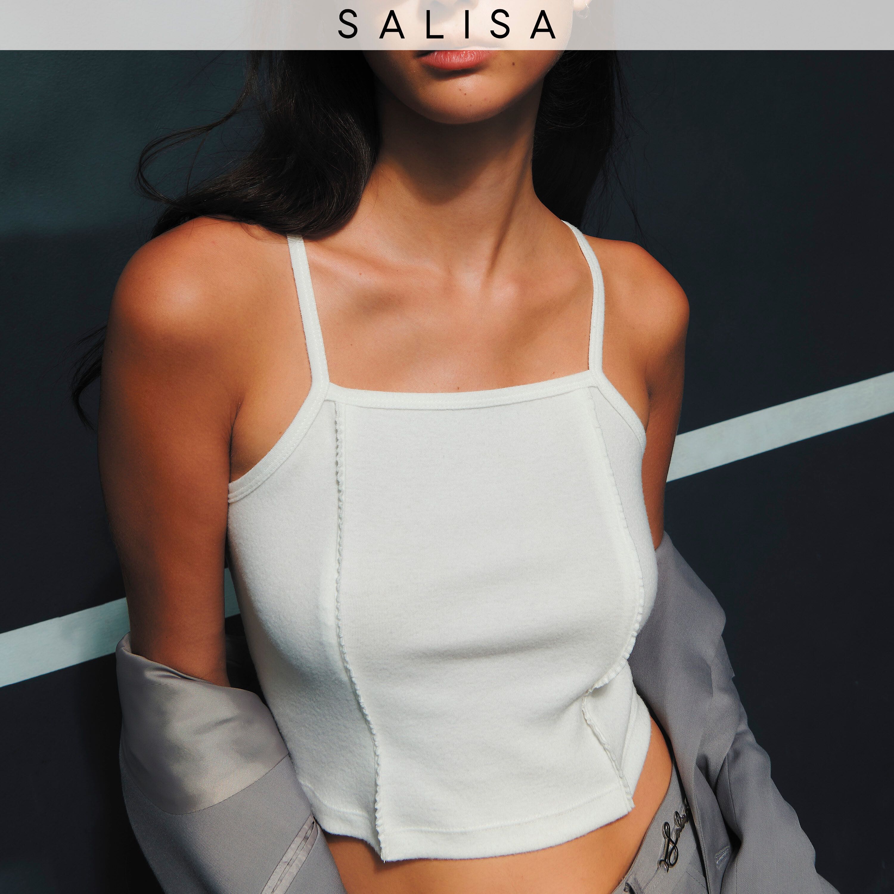 TANK SS24 Reversible Top (front/back) Soft Brushed Jersey White