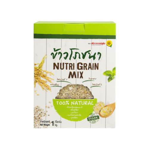 ฟลาวเวอร์ฟูด ข้าวโภชนา ธัญพืช 5 ชนิด 1,000 กรัม/กล่อง