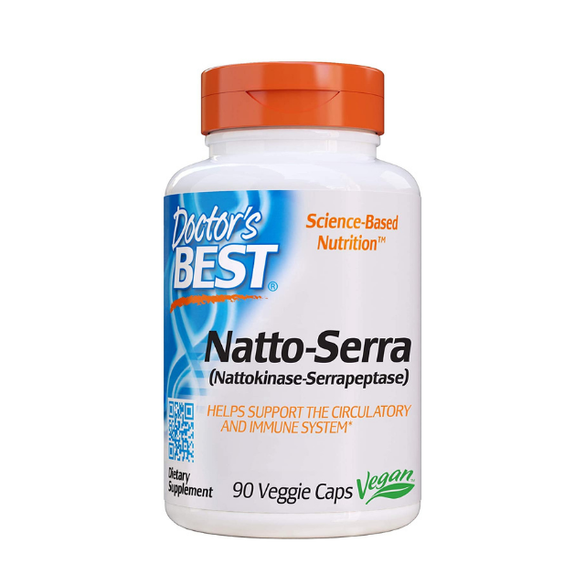 Natto - Serra ยี่ห้อ Doctor's Best บรรจุ 90 แคปซูลผัก