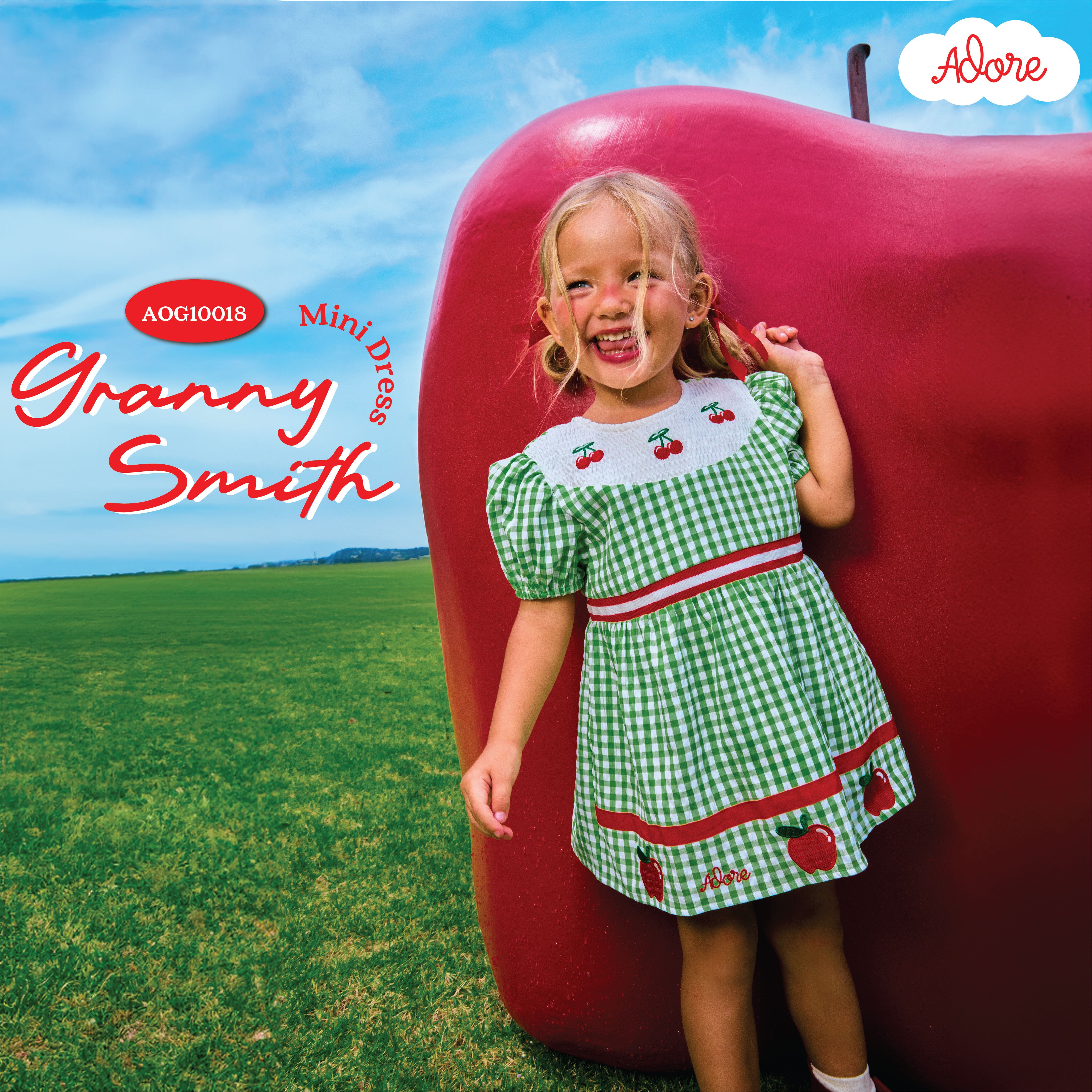 ADORE211 AOG10018 : GRANNY SMITH MINI DRESS